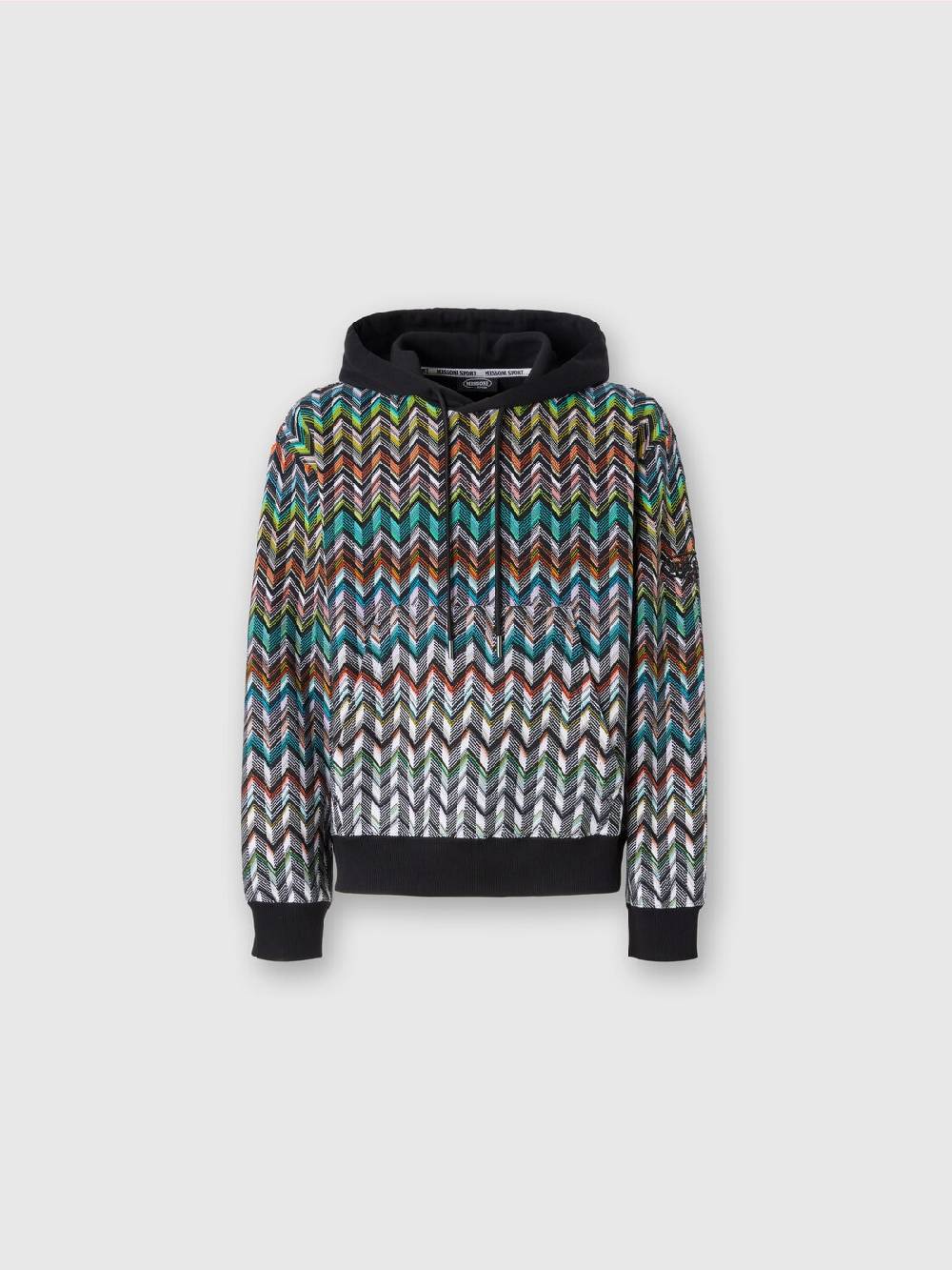 M Missoni Felpa con cappuccio in maglia zig zag Sostegno trimestrale