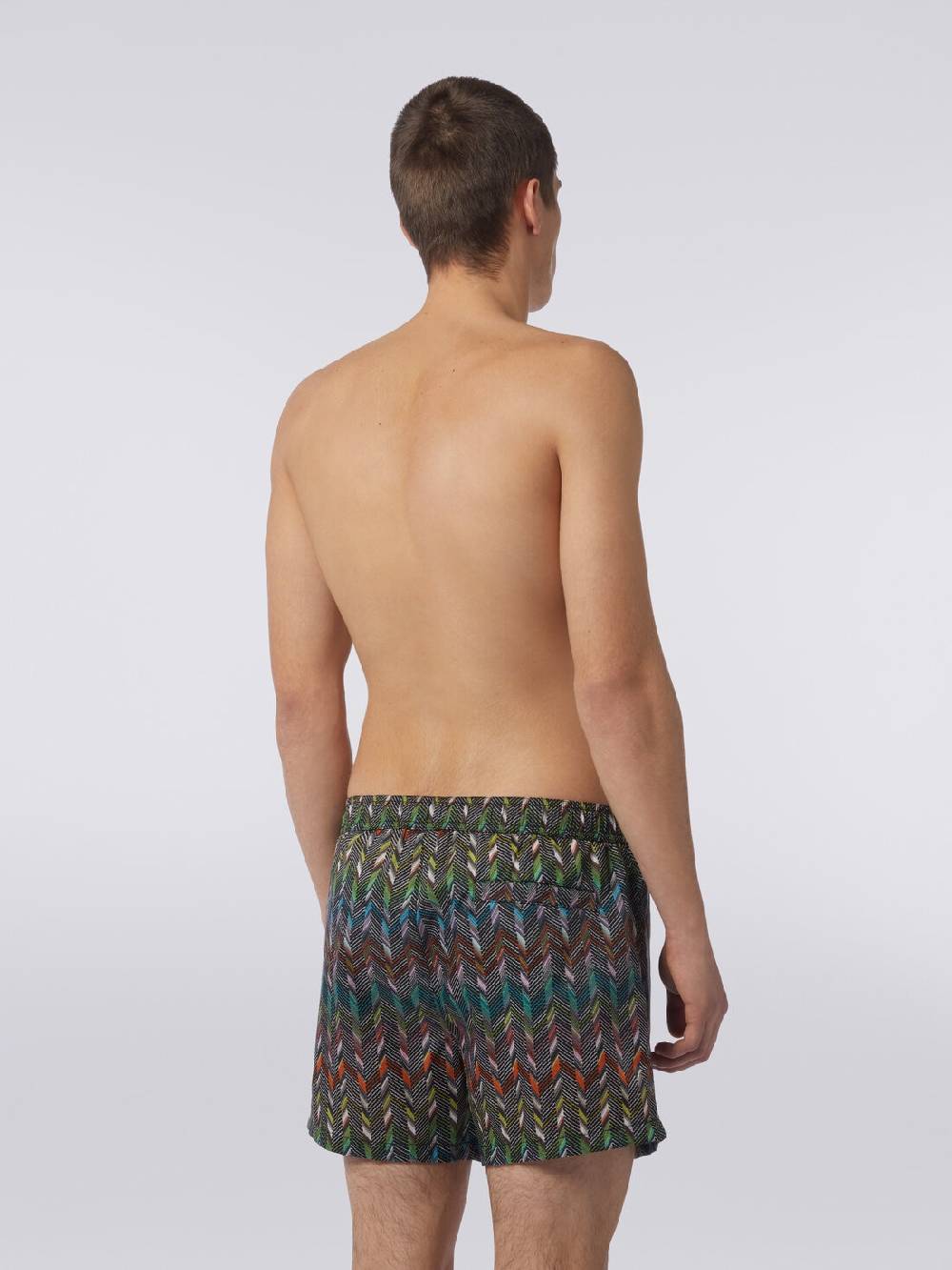 M Missoni Boxer mare in nylon stampato con logo Fino al 55% di sconto