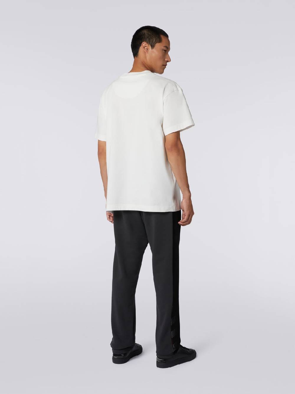 M Missoni T-shirt girocollo in cotone con logo in collaborazione con Mike Maignan Super sconto