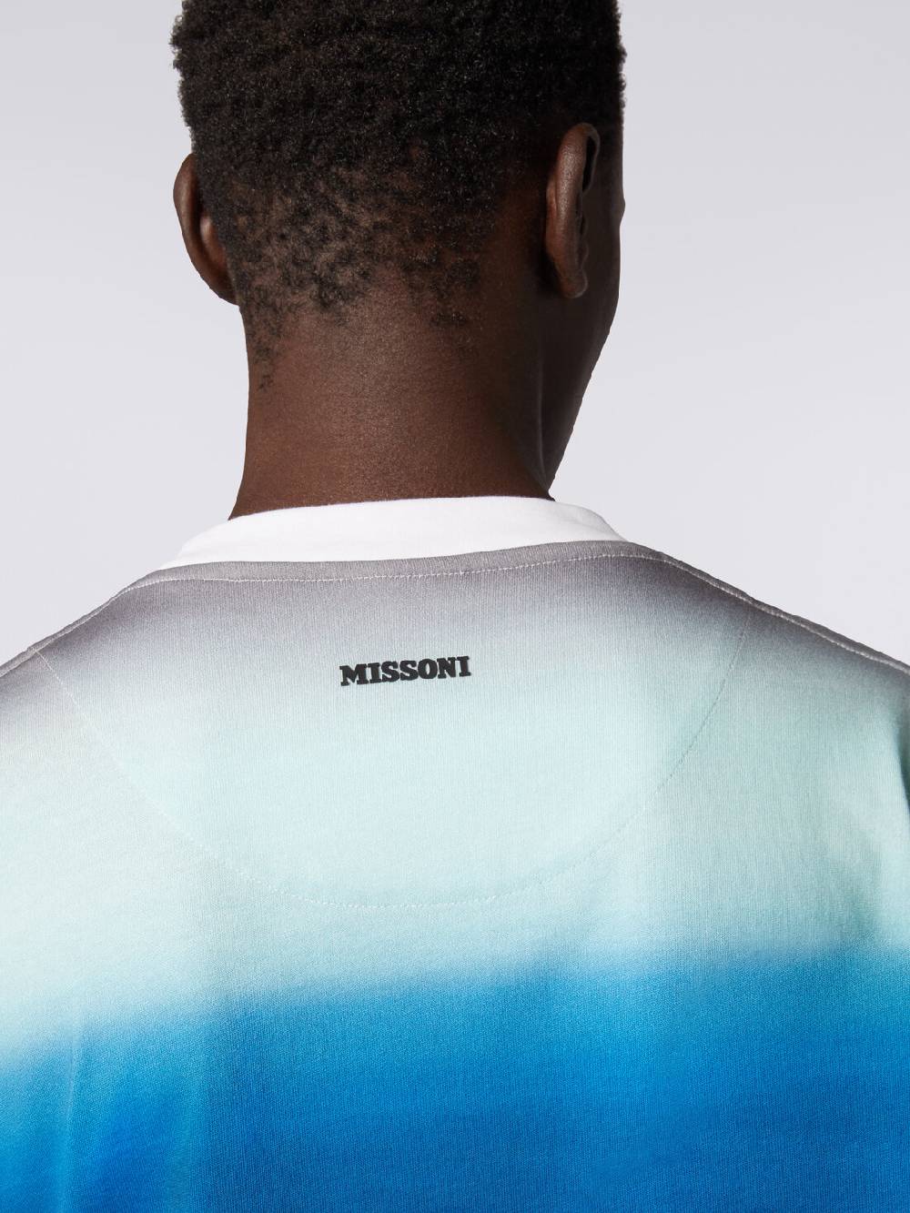 M Missoni T-shirt oversize in cotone con stampa dégradé Duty-free