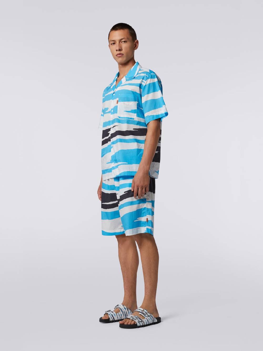M Missoni Camicia a maniche corte modello bowling in cotone 2025