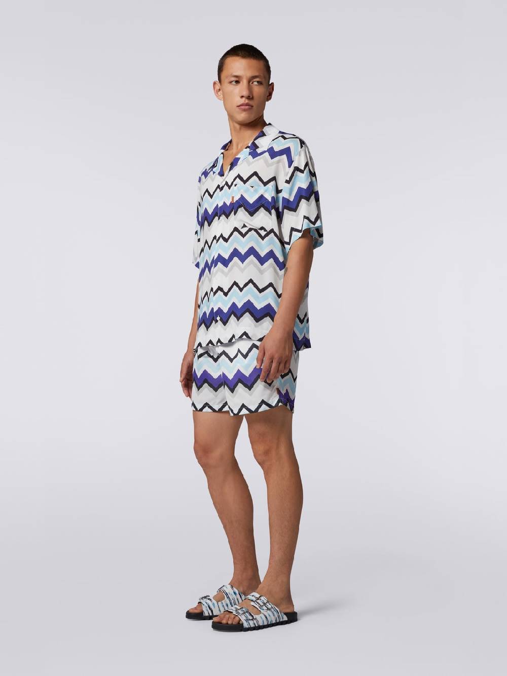 M Missoni Camicia a maniche corte modello bowling in viscosa Italia
