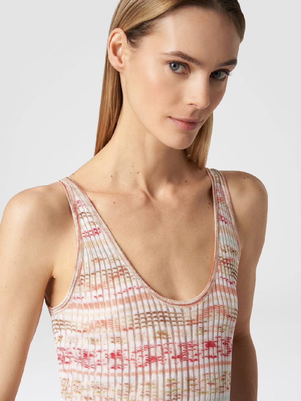 M Missoni Abito lungo a costine in viscosa fiammata Negozi Online