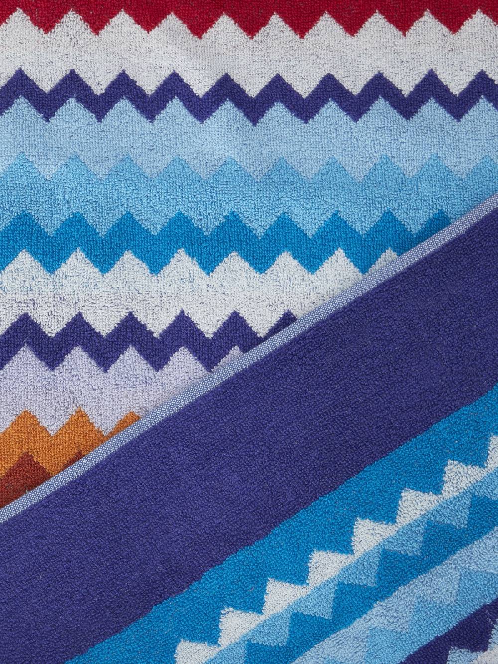 M Missoni Telo mare 100x180 cm Riverbero in spugna di cotone zig zag Promozione Limitata