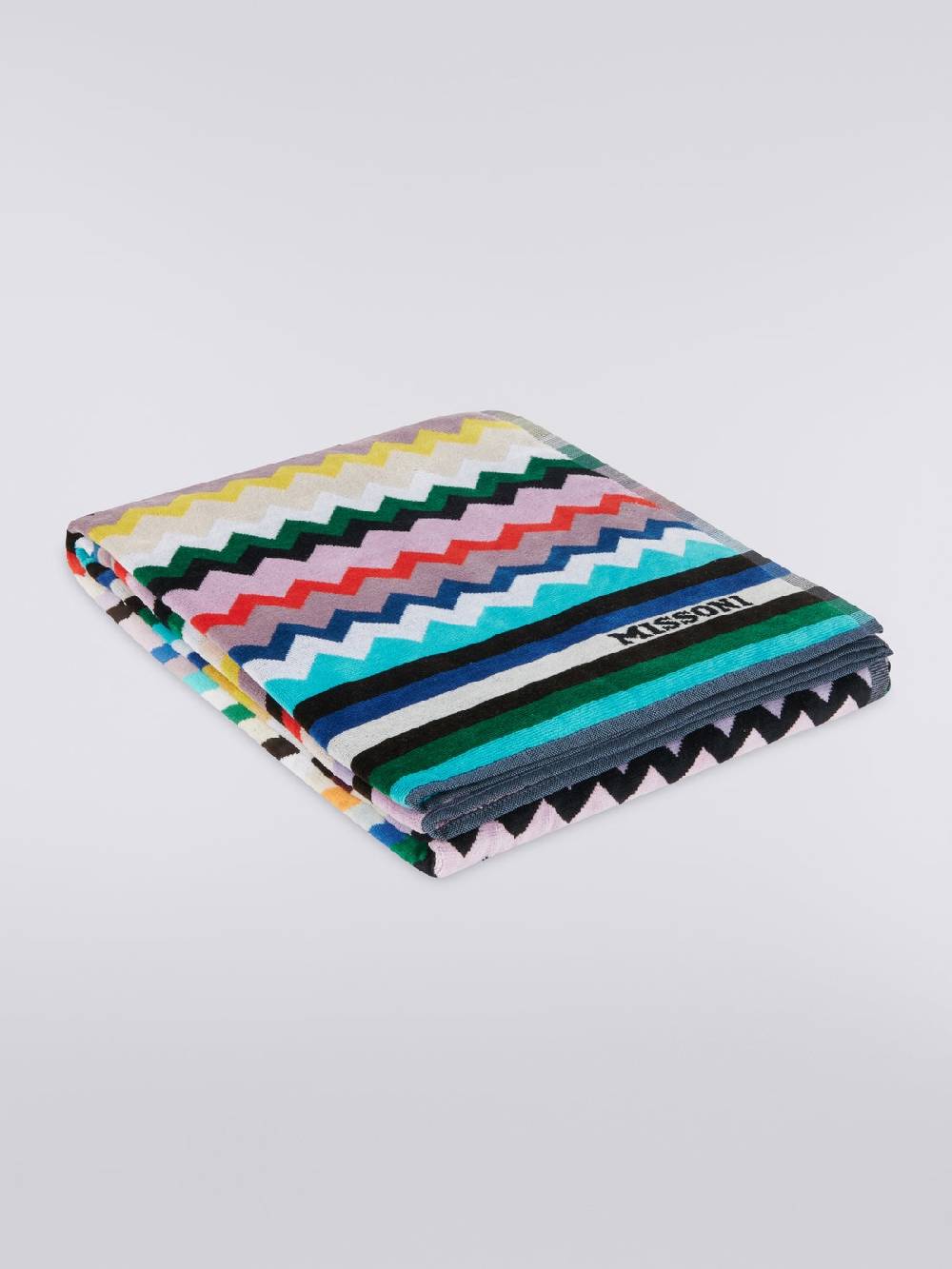 M Missoni Telo mare 100x180 cm Carlie in spugna di cotone chevron Shopping Online
