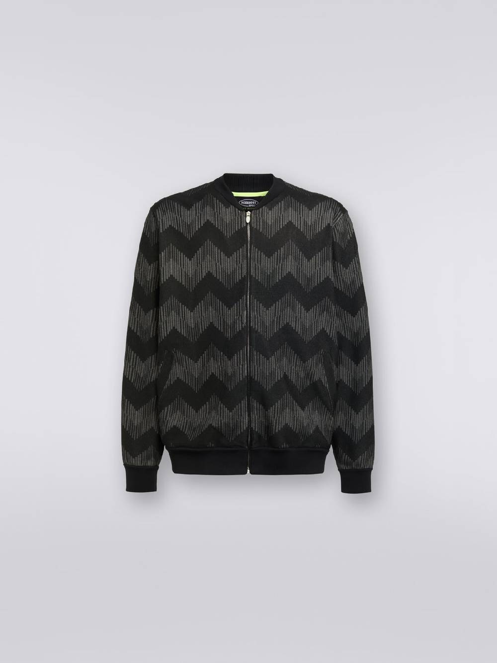 M Missoni Bomber in misto cotone zig zag in collaborazione con Mike Maignan Economico