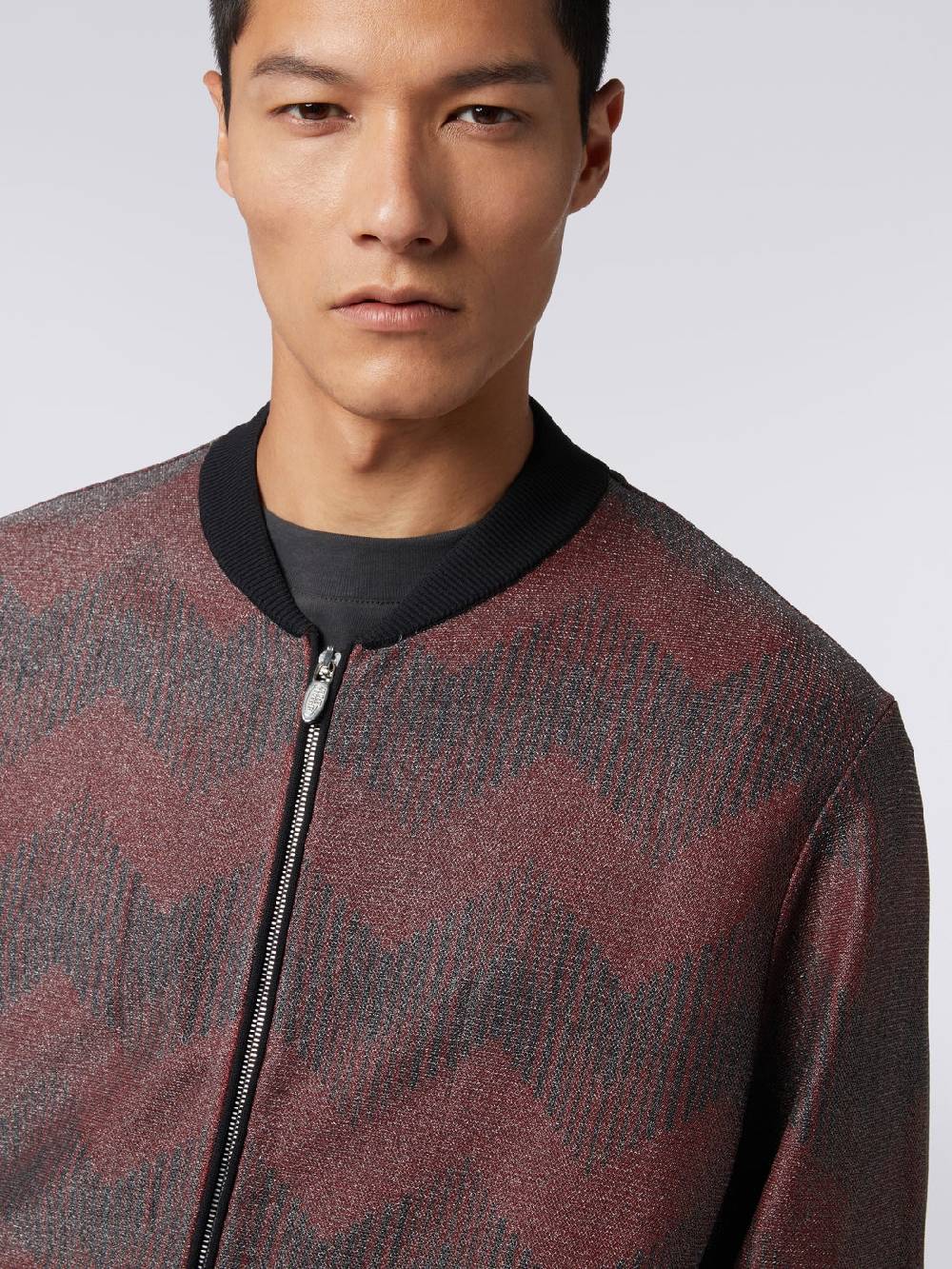 M Missoni Bomber in misto cotone zig zag in collaborazione con Mike Maignan Online