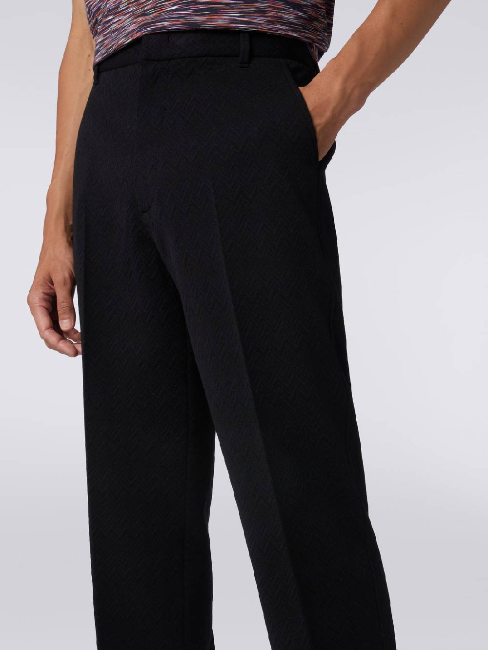 M Missoni Pantaloni in misto lana chevron Outlet