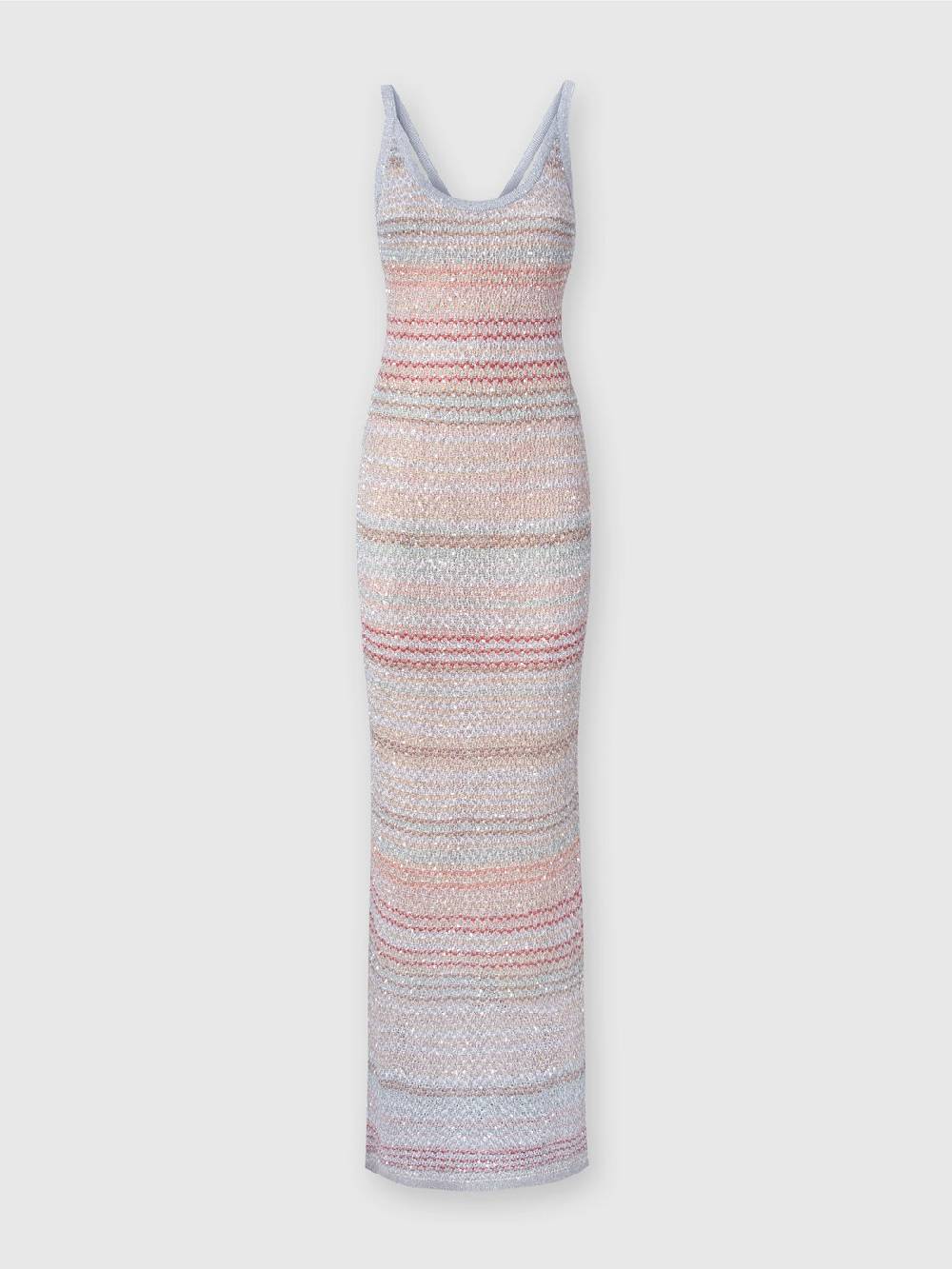 M Missoni Abito lungo in maglia zig zag con trama effetto uncinetto Spedizione gratuita