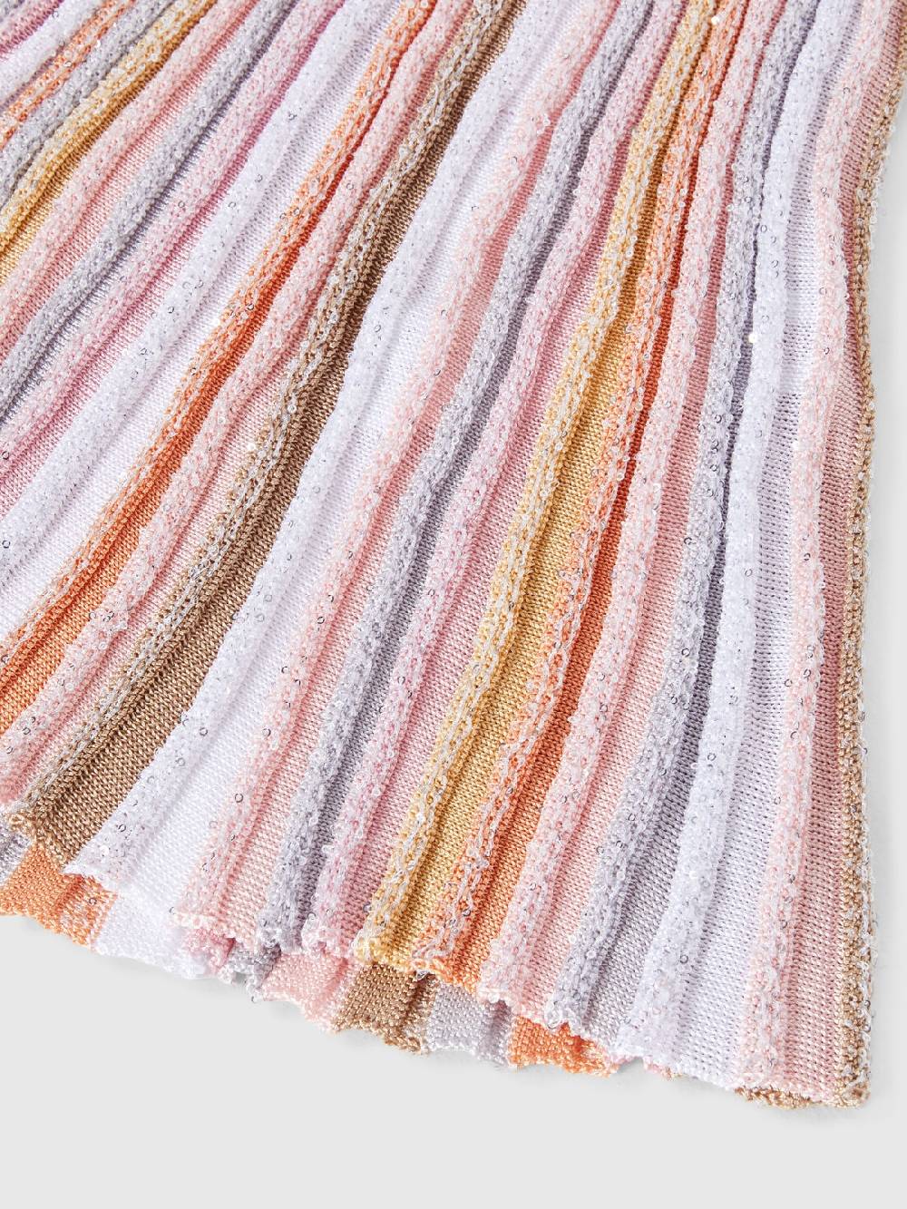 M Missoni Abito a maniche corte in maglia di viscosa plissée Offerta esclusiva