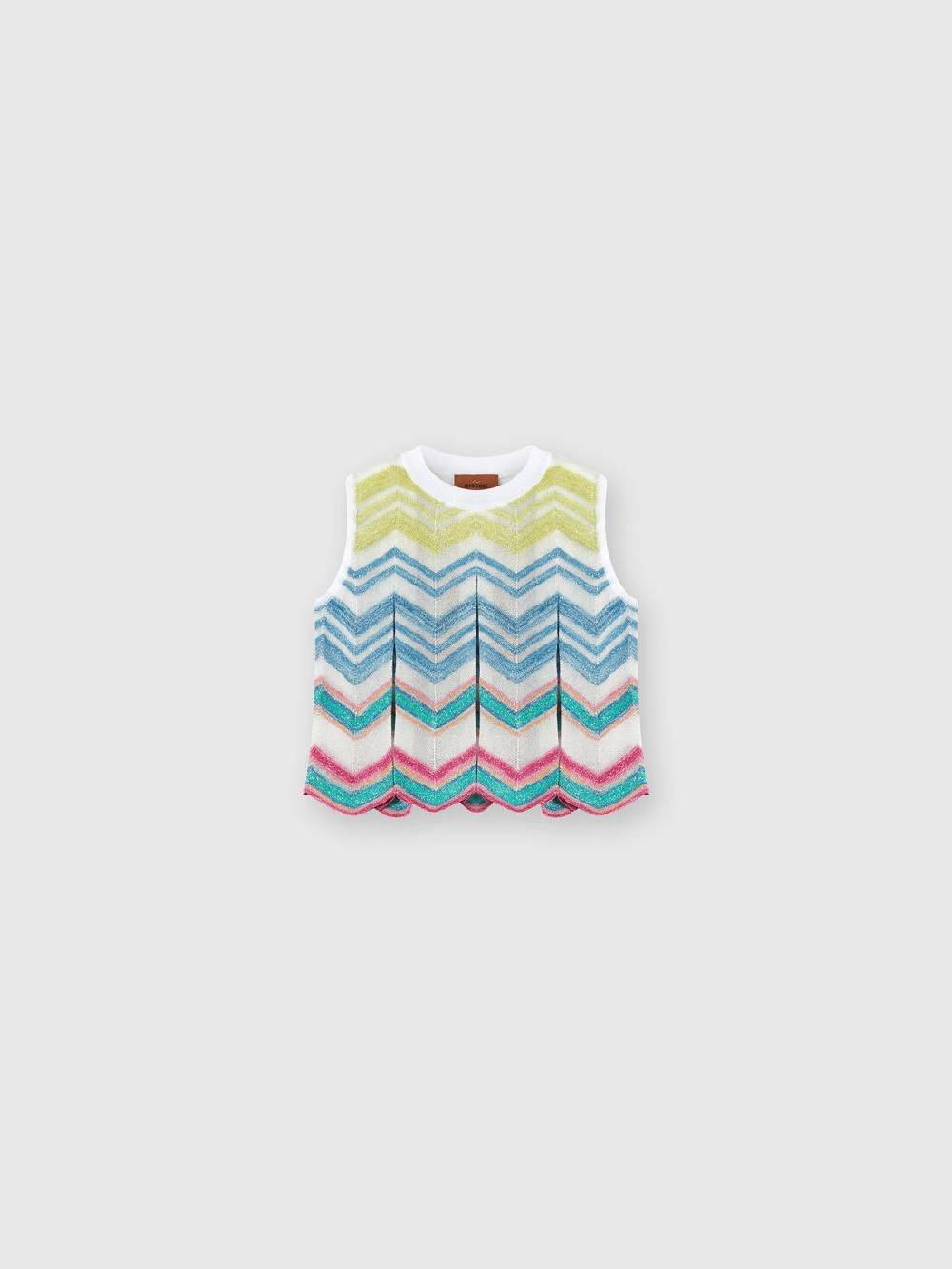 M Missoni Top senza maniche in maglia di misto viscosa lamé Cyber Monday