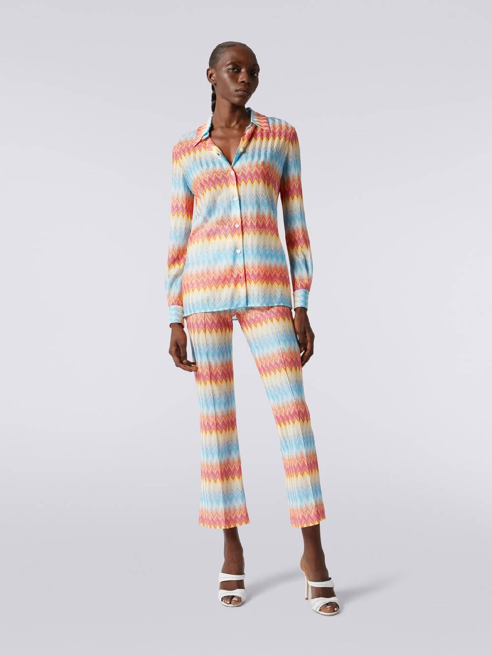 M Missoni Camicia in maglia di viscosa chevron Latest fashion