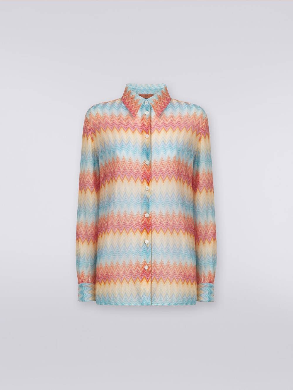 M Missoni Camicia in maglia di viscosa chevron Latest fashion