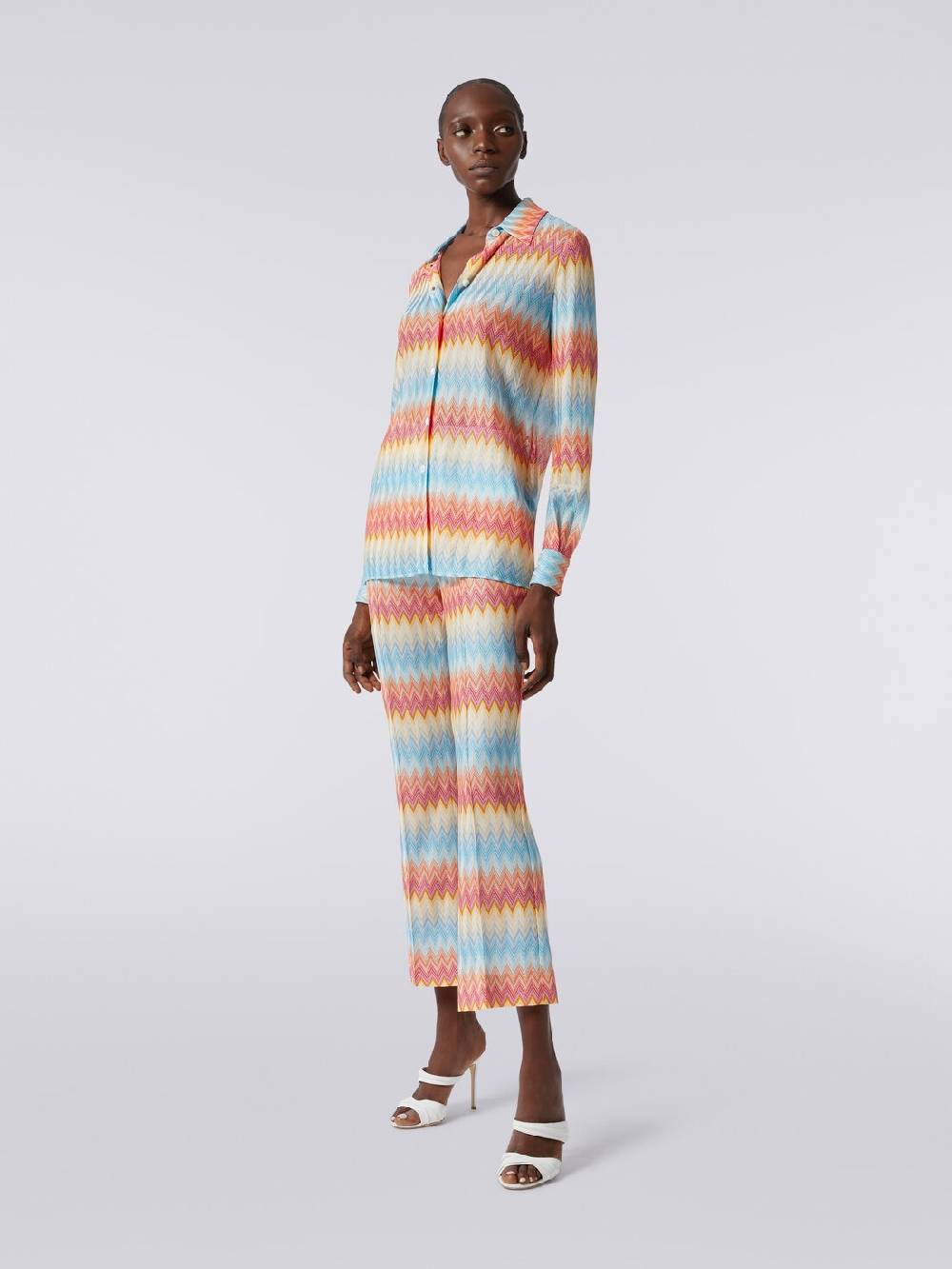 M Missoni Camicia in maglia di viscosa chevron Latest fashion