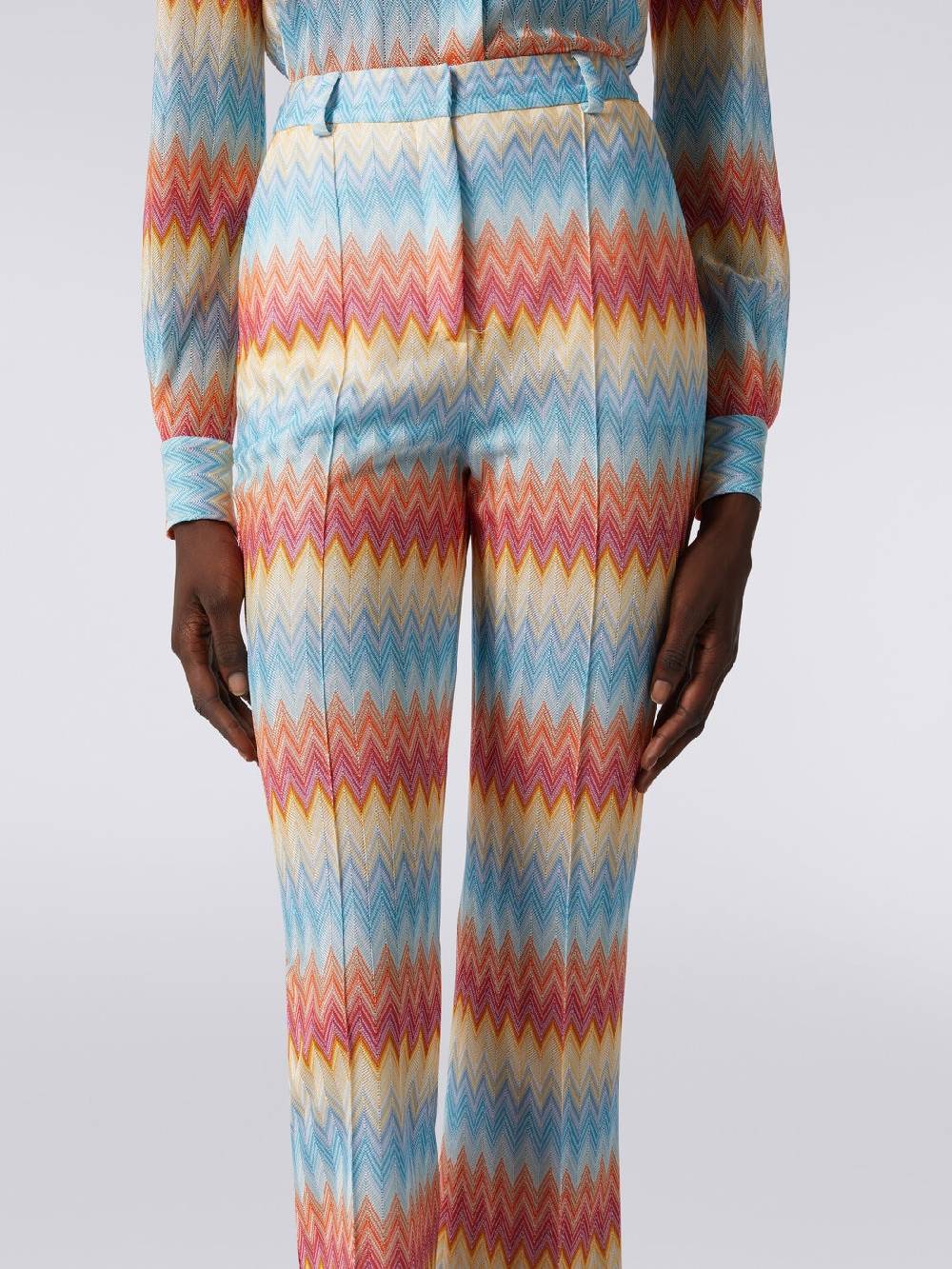 M Missoni Pantaloni capri in viscosa chevron Online Outlet