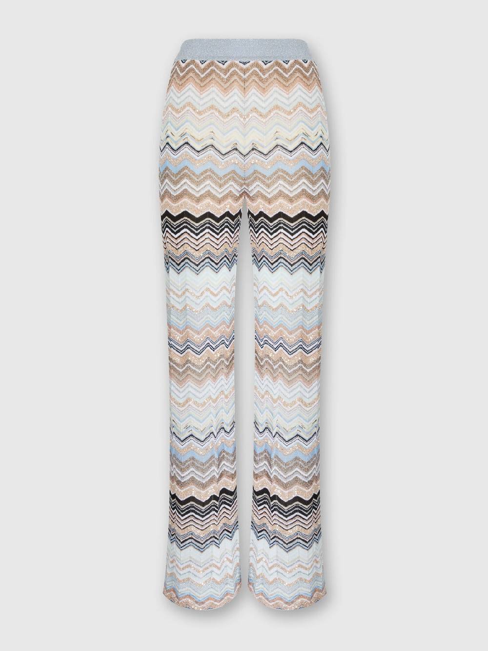 M Missoni Pantaloni in maglia chevron lamé con paillettes Offerte esclusive