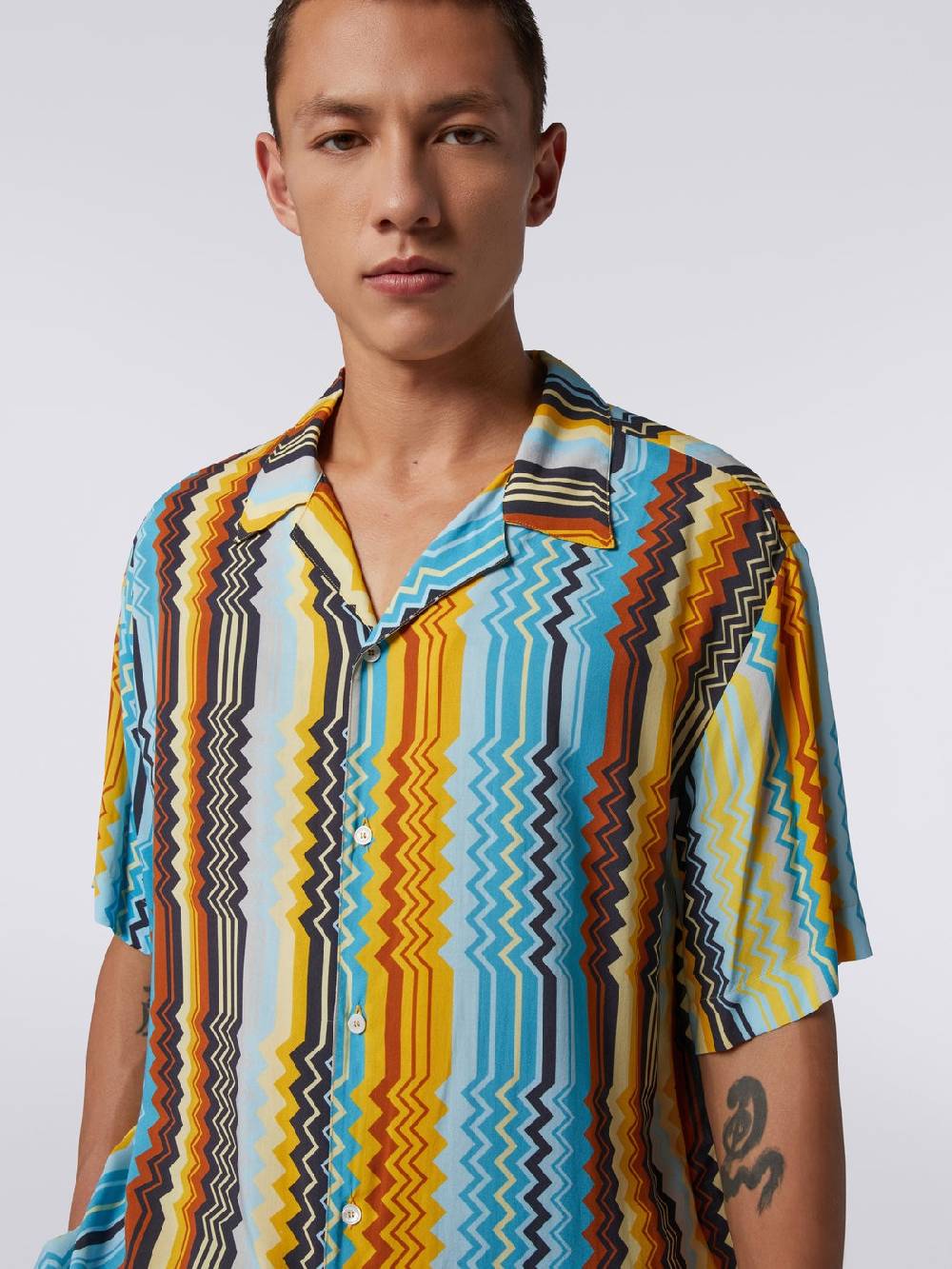 M Missoni Camicia modello bowling in viscosa Bestseller