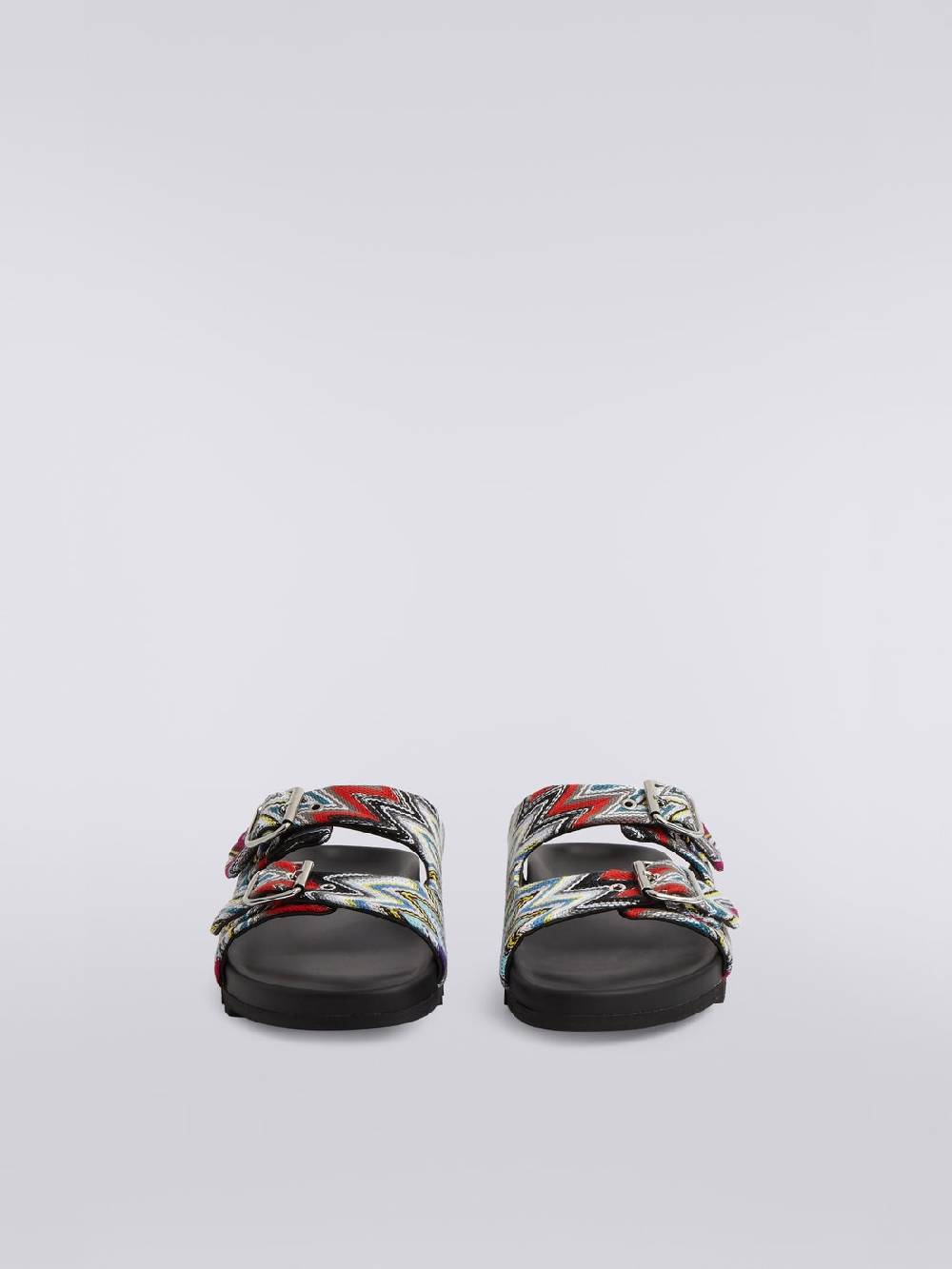 M Missoni Sandali con doppia fascia in tessuto fiammato Offerte giornaliere