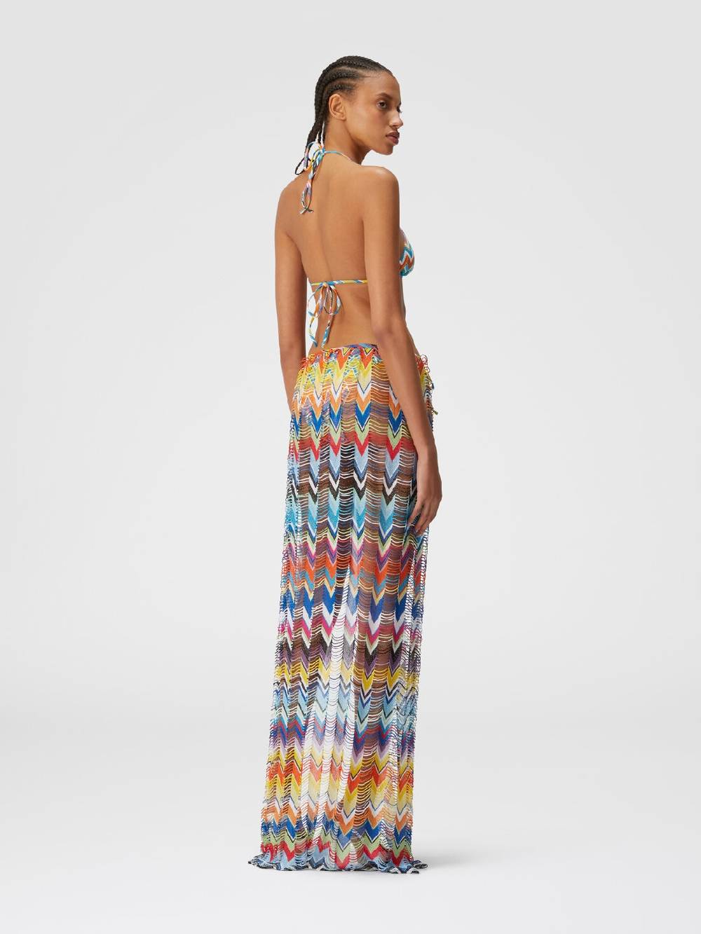 M Missoni Gonna copricostume lunga a trama larga con lurex Ultimi tre giorni