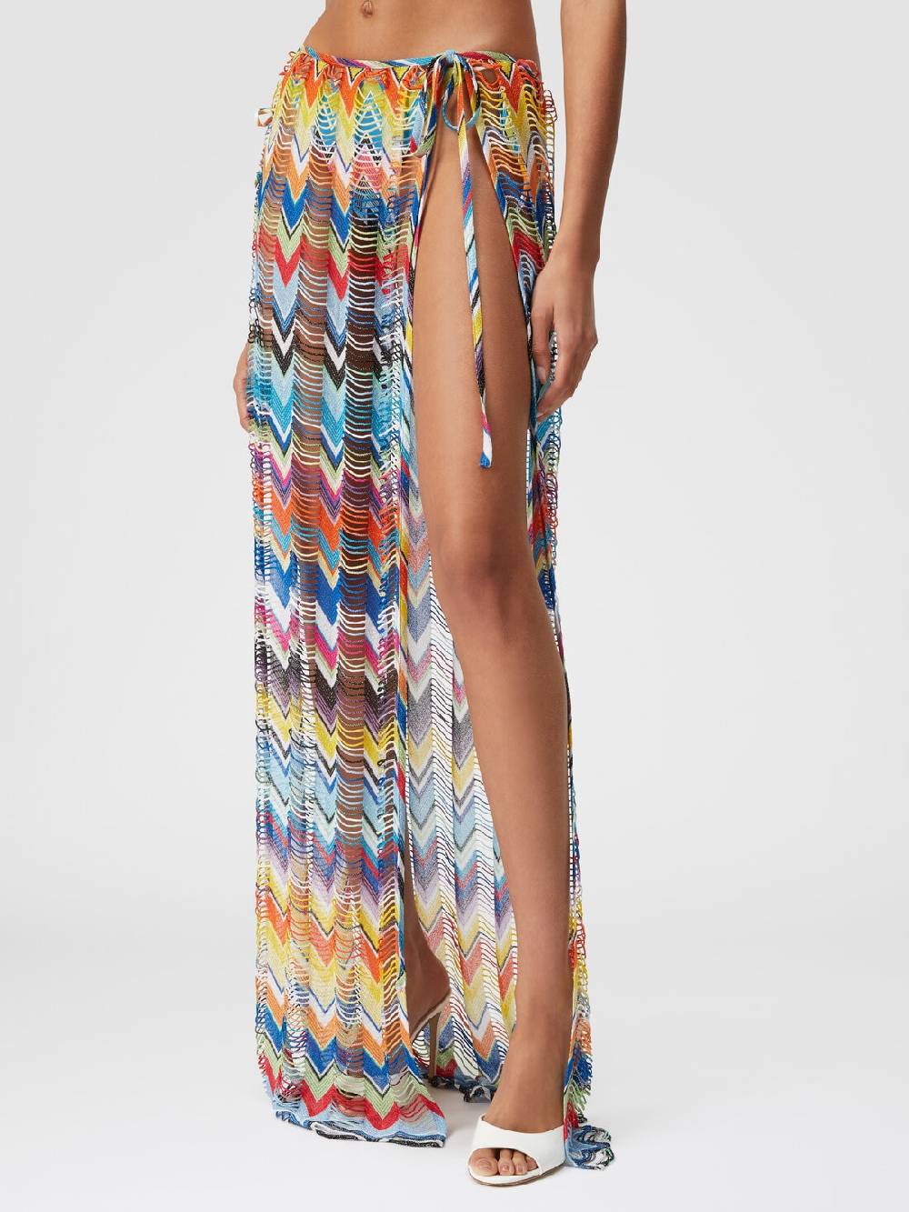M Missoni Gonna copricostume lunga a trama larga con lurex Ultimi tre giorni
