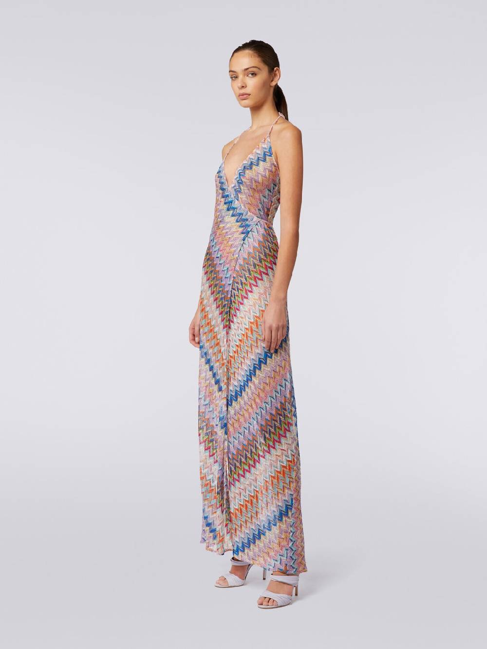 M Missoni Copricostume lungo a portafoglio con motivo chevron e lurex ACQUISTA ORA