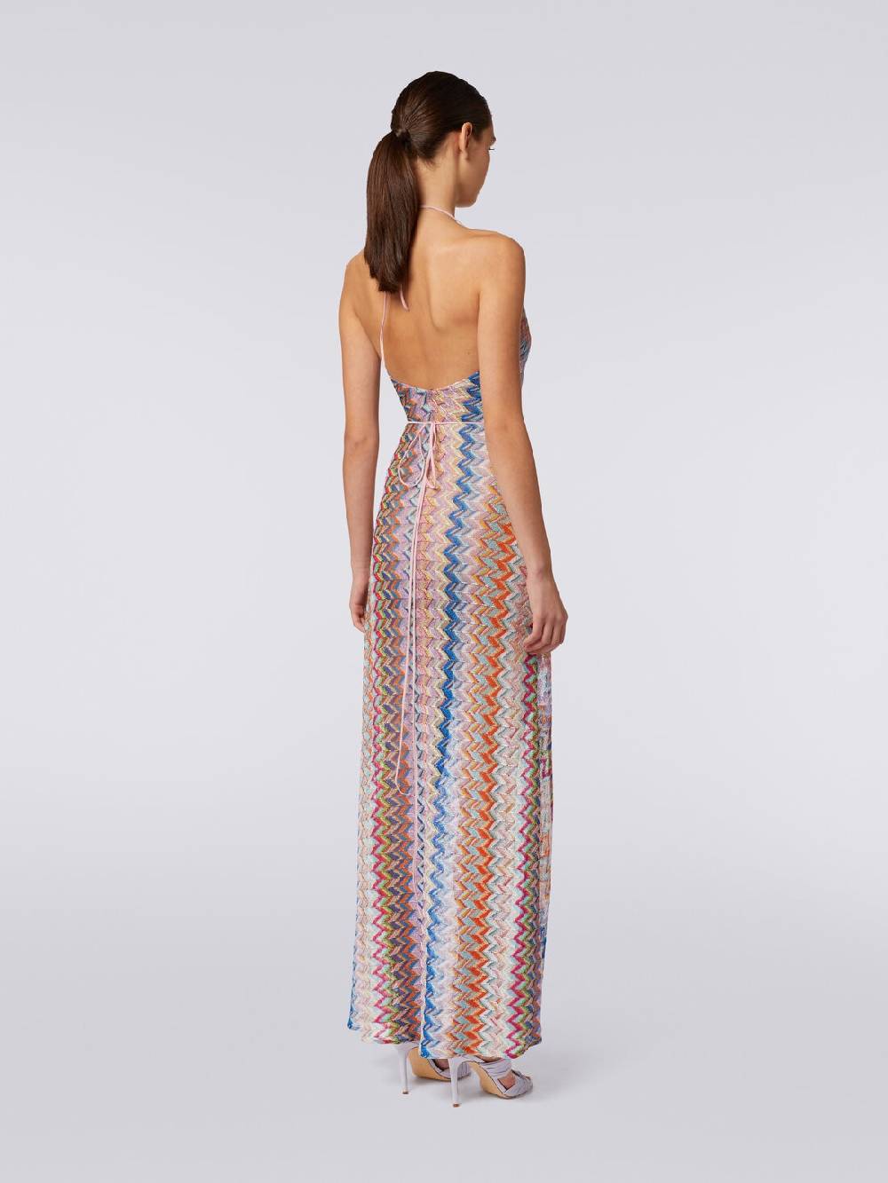 M Missoni Copricostume lungo a portafoglio con motivo chevron e lurex ACQUISTA ORA