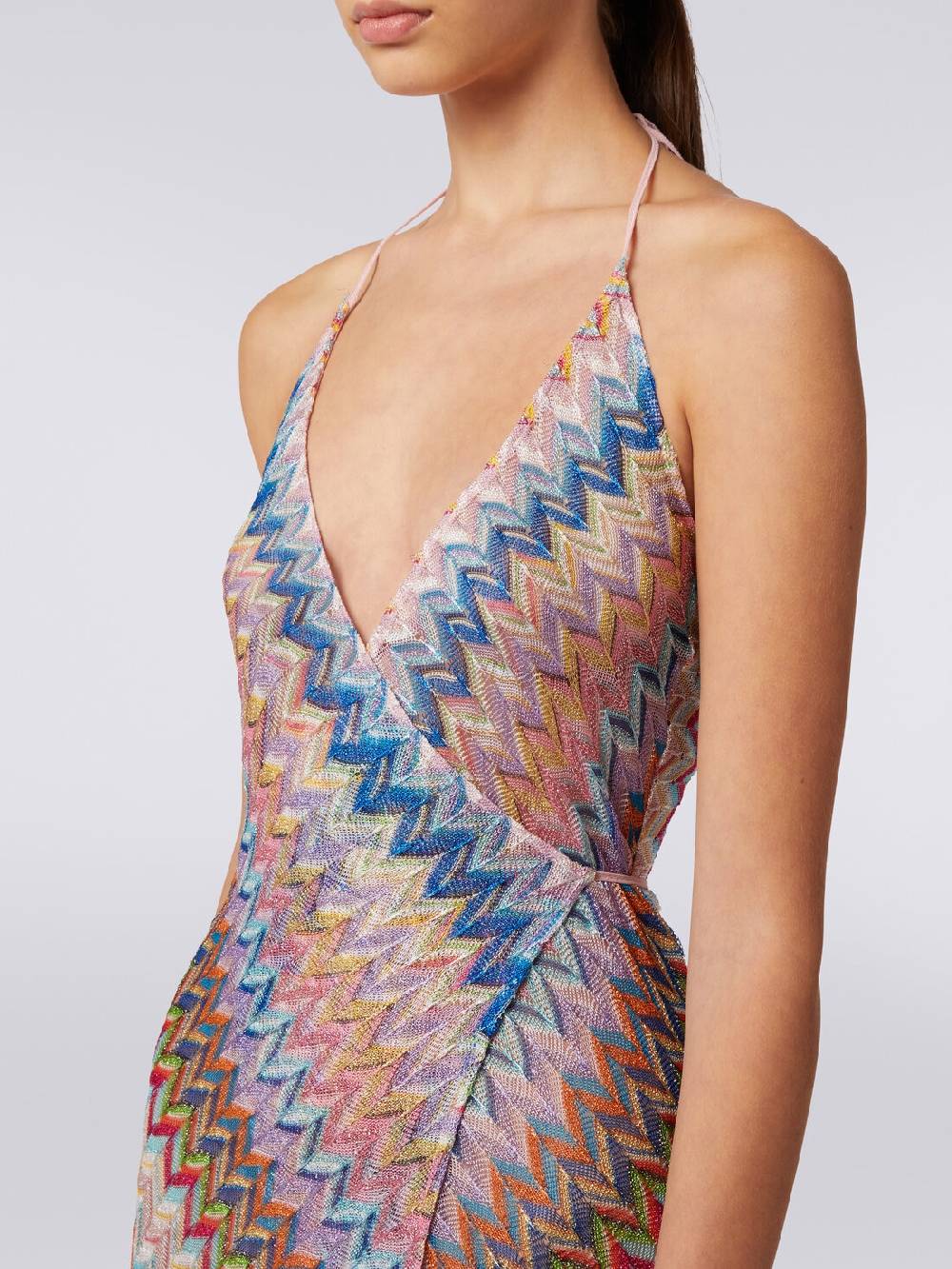 M Missoni Copricostume lungo a portafoglio con motivo chevron e lurex ACQUISTA ORA