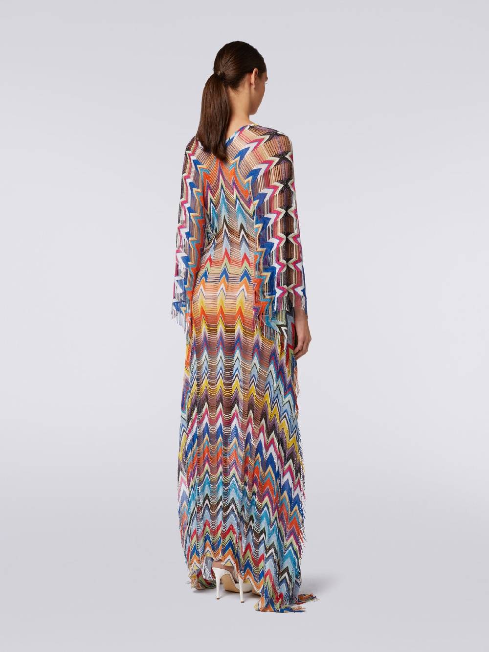 M Missoni Caftano copricostume lungo con frange e lurex Latest stili