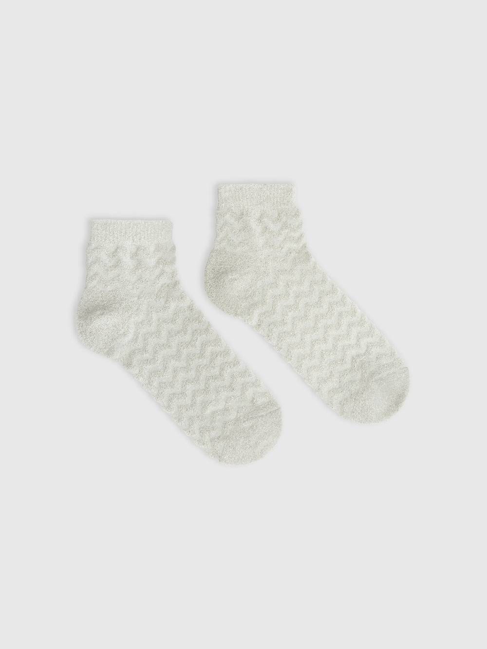 M Missoni Calze in cotone e nylon zig zag Promozione temporanea