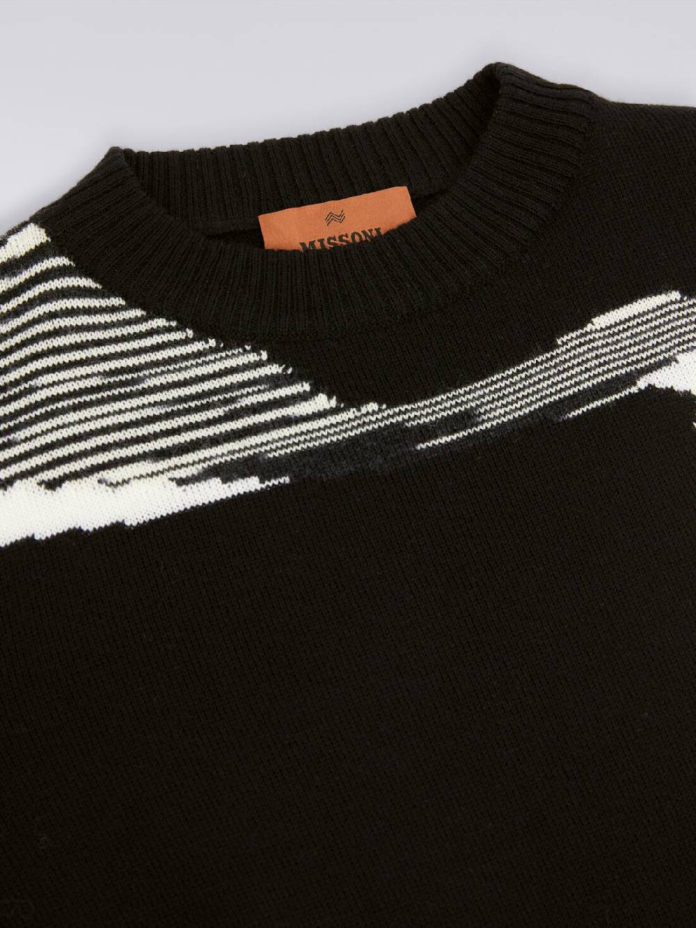 M Missoni Maglia girocollo in pura lana vergine Offerta speciale della fabbrica