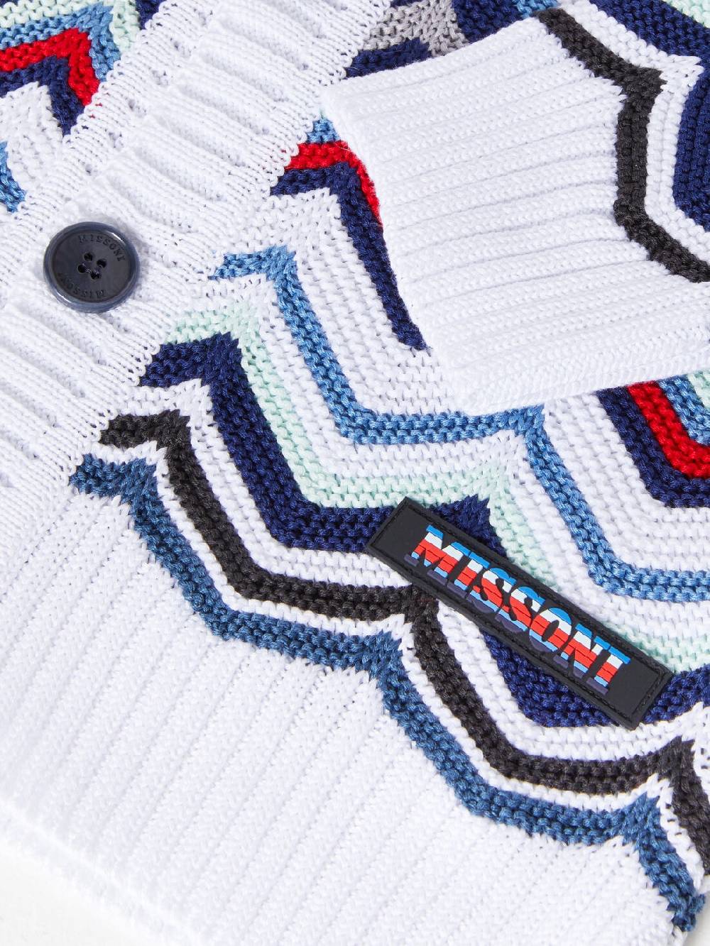 M Missoni Cardigan in maglia di cotone chevron Sostegno trimestrale