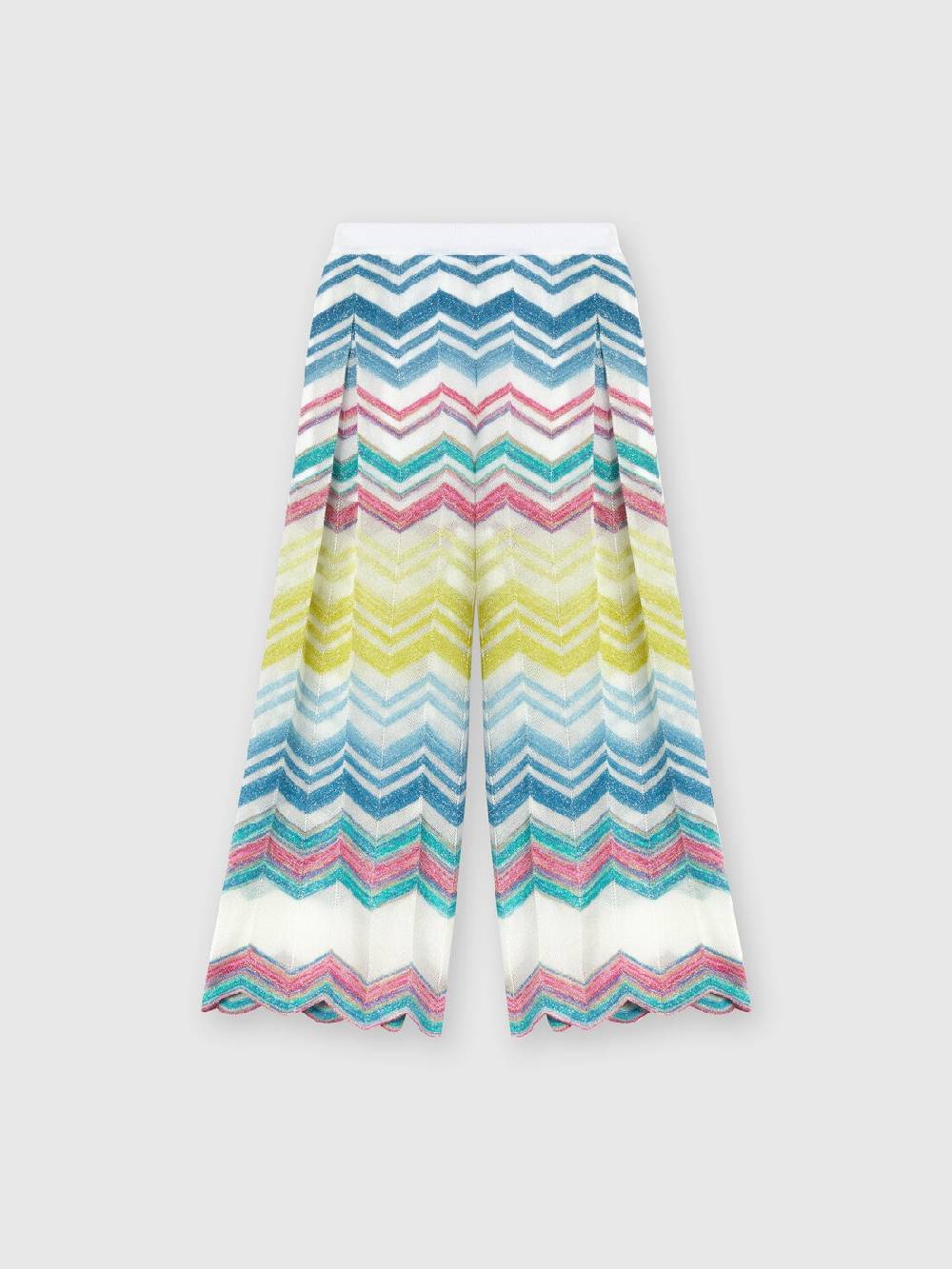 M Missoni Pantaloni in misto viscosa zig zag con lurex Fino al 55% di sconto