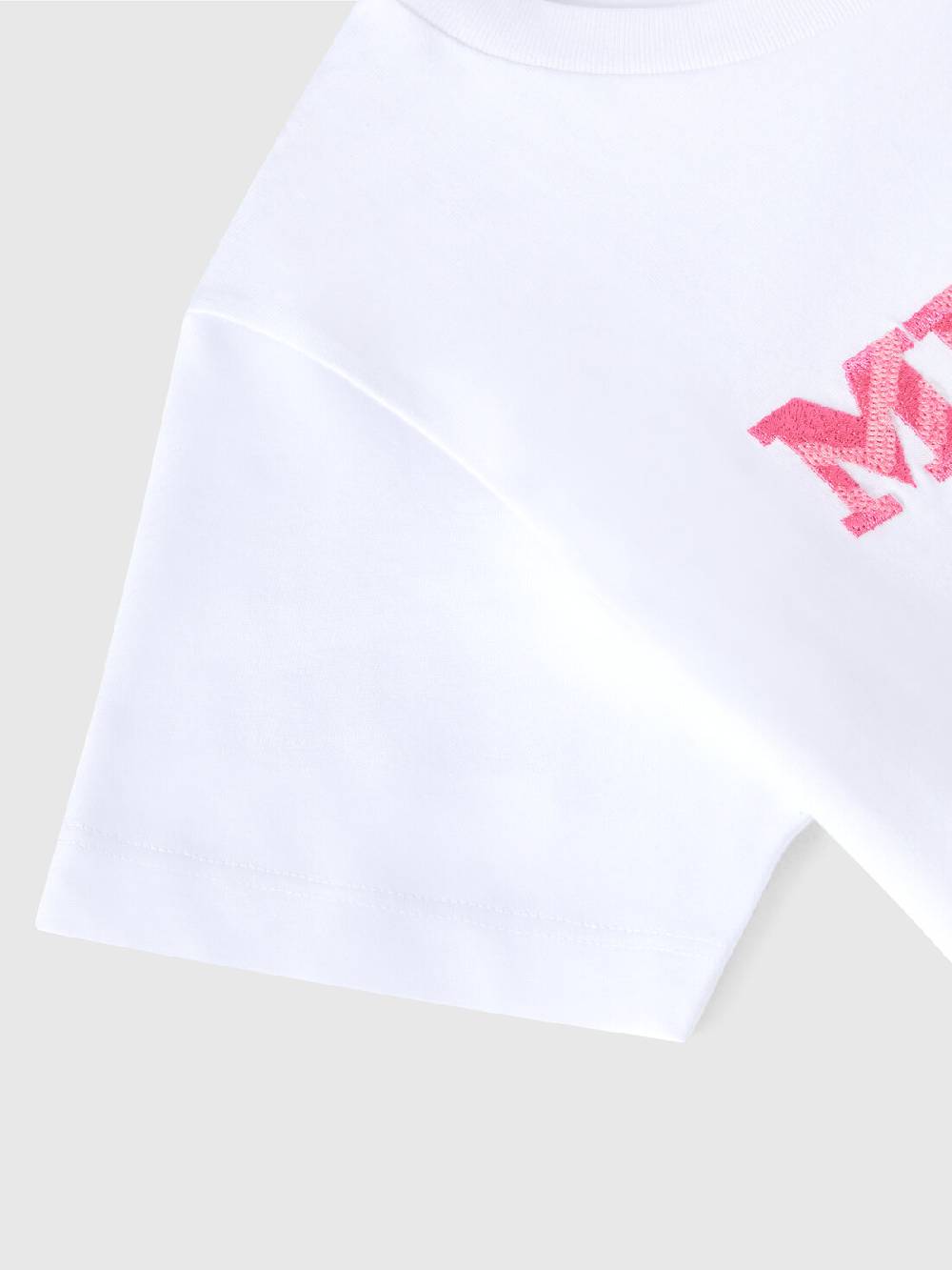M Missoni T-shirt a maniche corte in cotone con scritta logo Solo un giorno rimasto