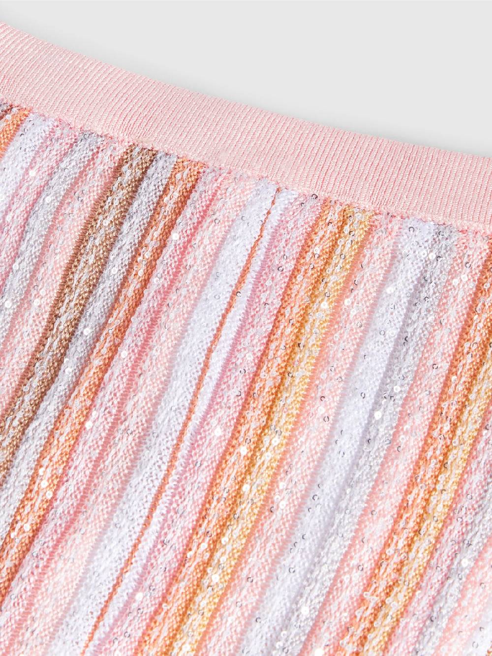 M Missoni Pantaloni in maglia di viscosa plissée con paillettes Limitato a 3 giorni