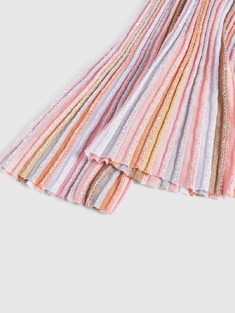 M Missoni Pantaloni in maglia di viscosa plissée con paillettes Limitato a 3 giorni