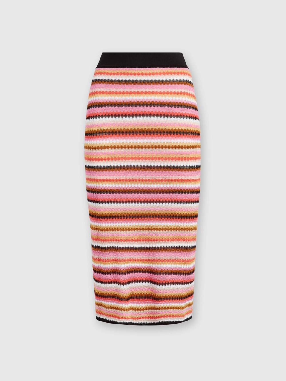 M Missoni Gonna midi in cotone e viscosa zig zag Sconti questo mese