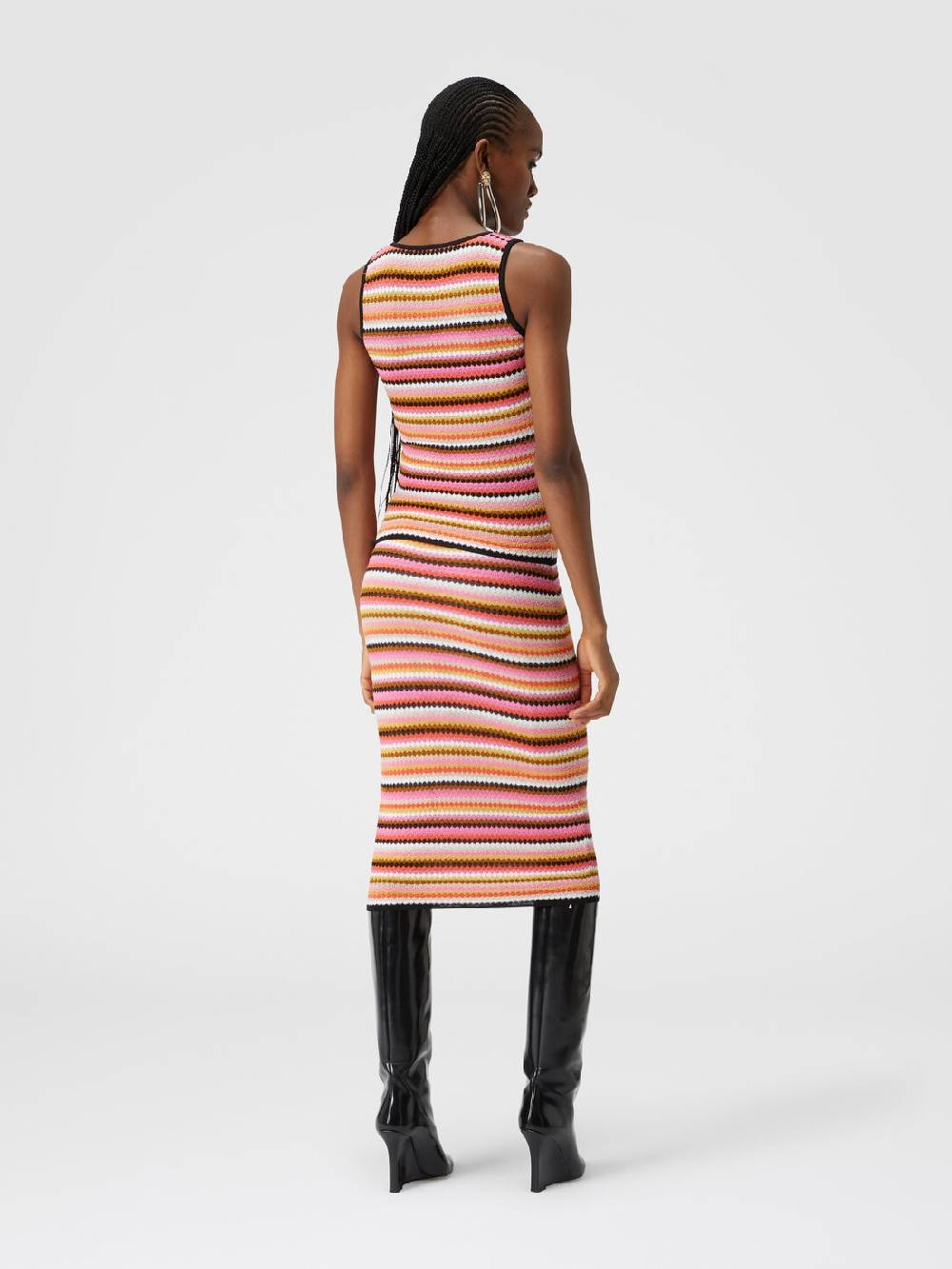 M Missoni Gonna midi in cotone e viscosa zig zag Sconti questo mese