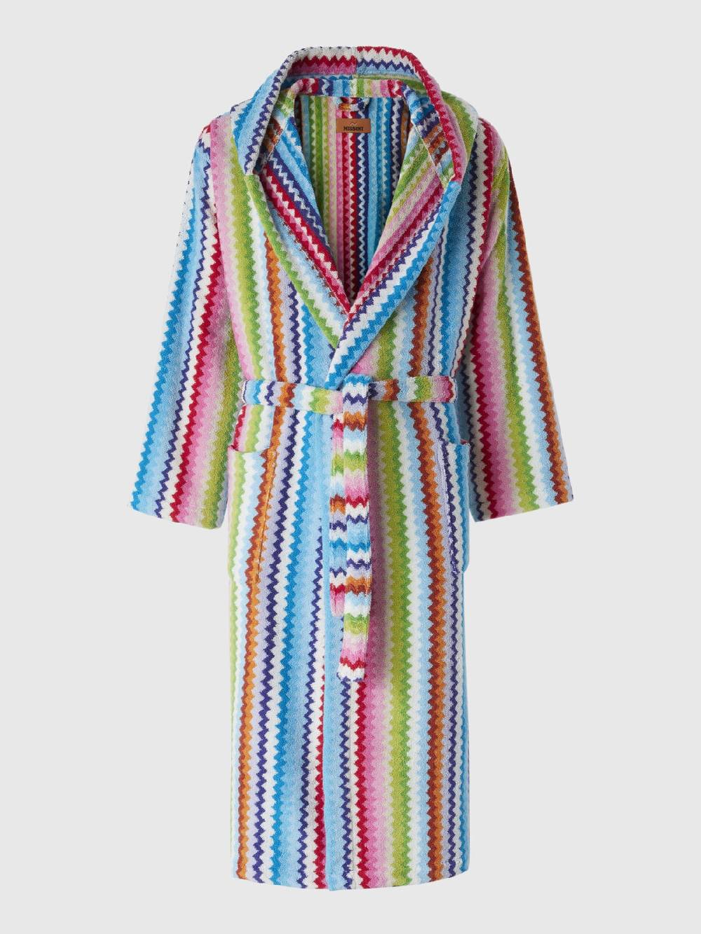 M Missoni Accappatoio Riverbero in spugna di cotone zig zag Italia