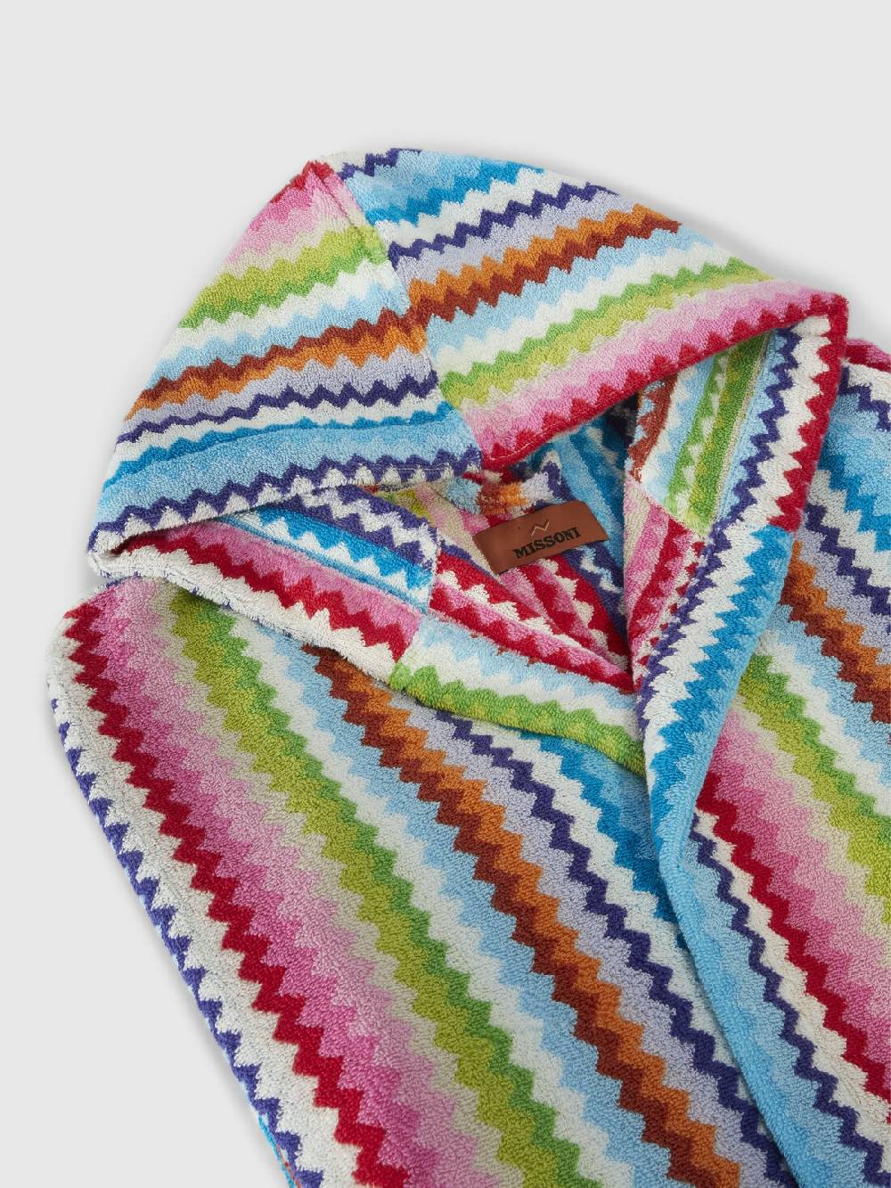 M Missoni Accappatoio Riverbero in spugna di cotone zig zag Italia
