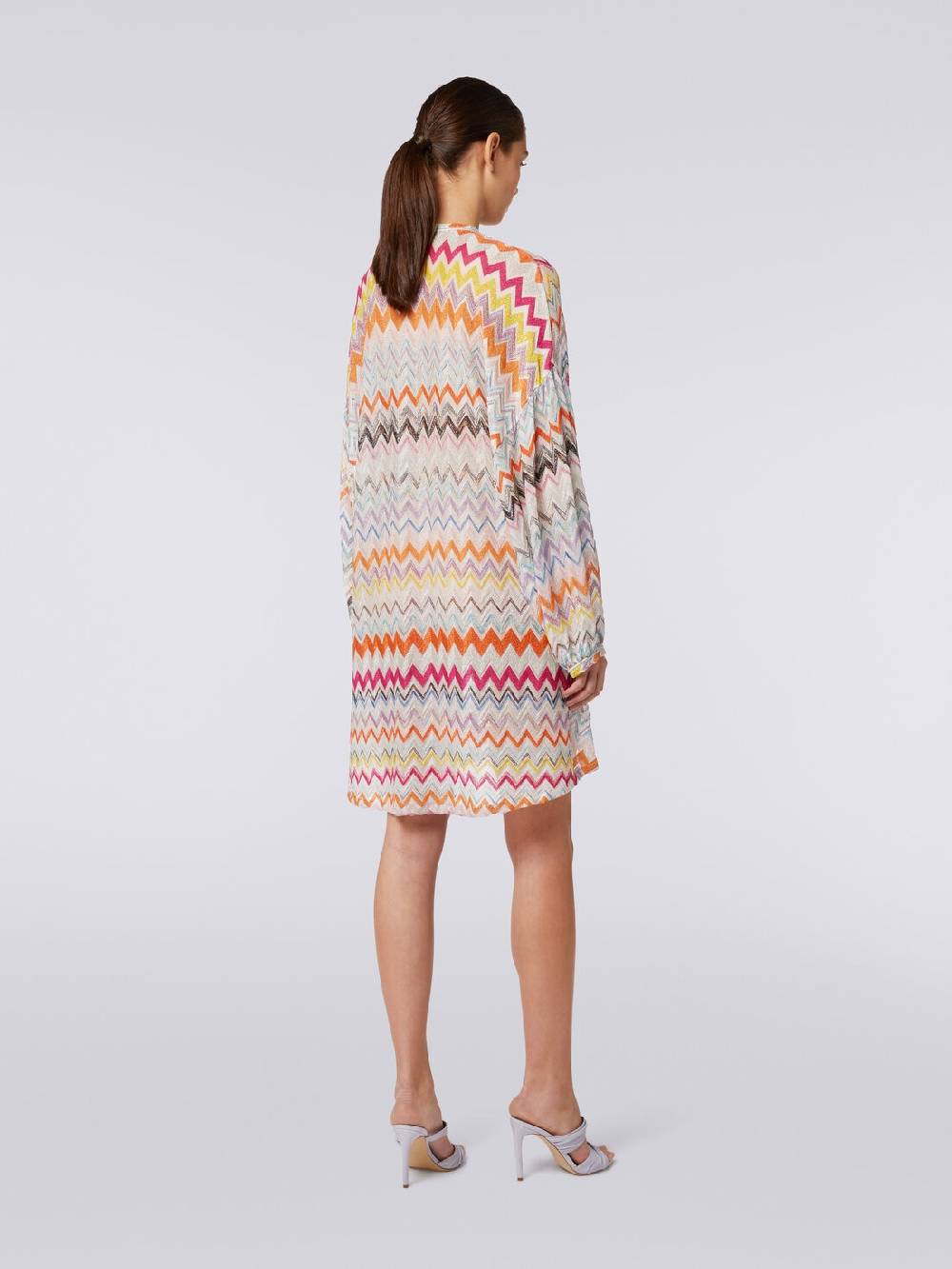 M Missoni Caftano copricostume corto con motivo zig zag e lurex Acquista Ora