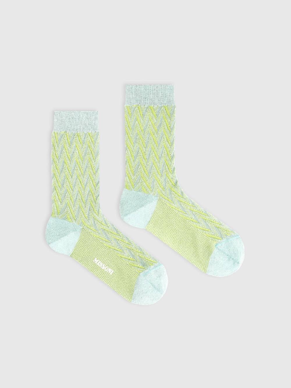 M Missoni Calze in cotone e nylon chevron Convenienza
