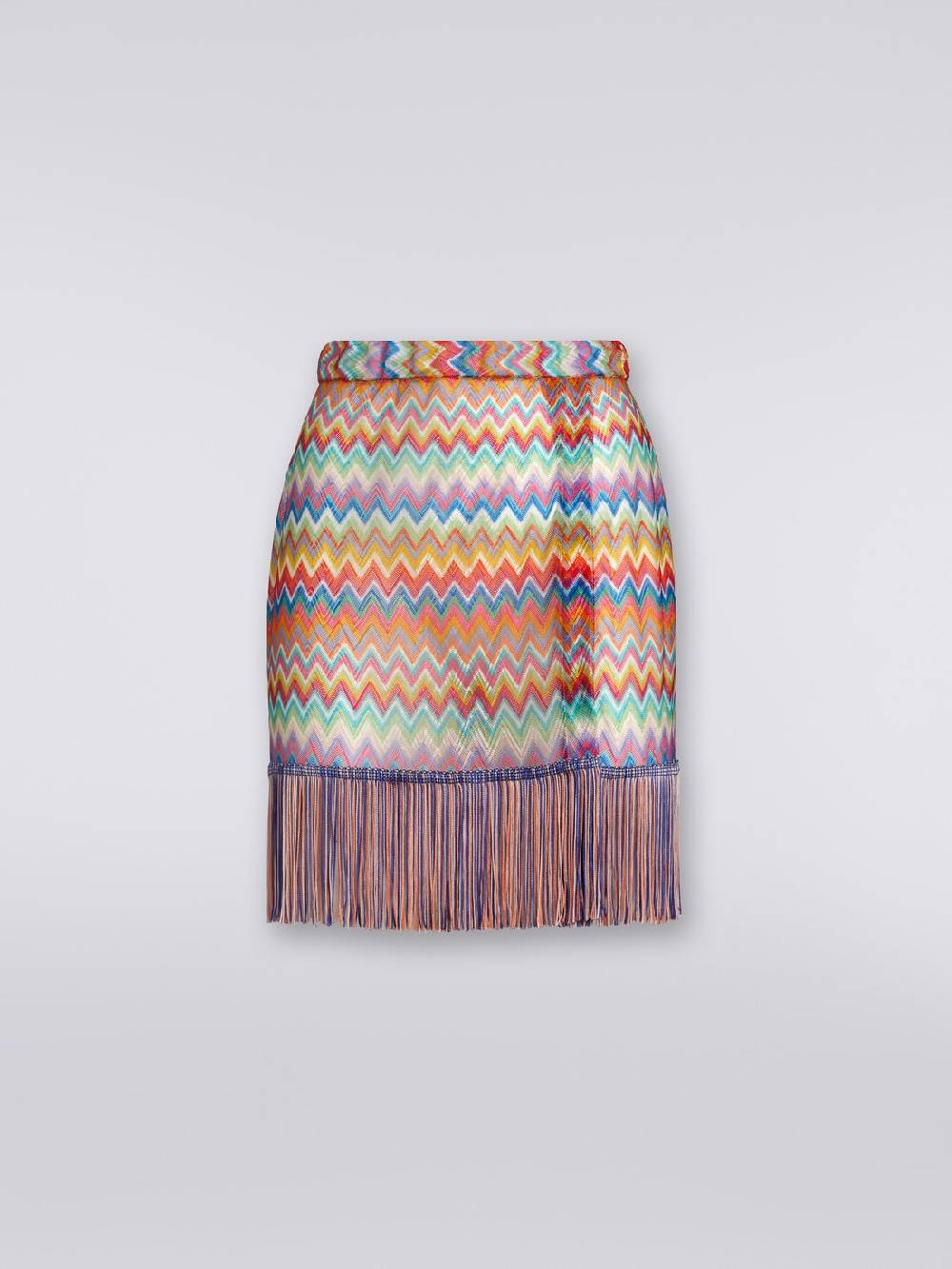 M Missoni Minigonna copricostume a portafoglio con frange Outlet