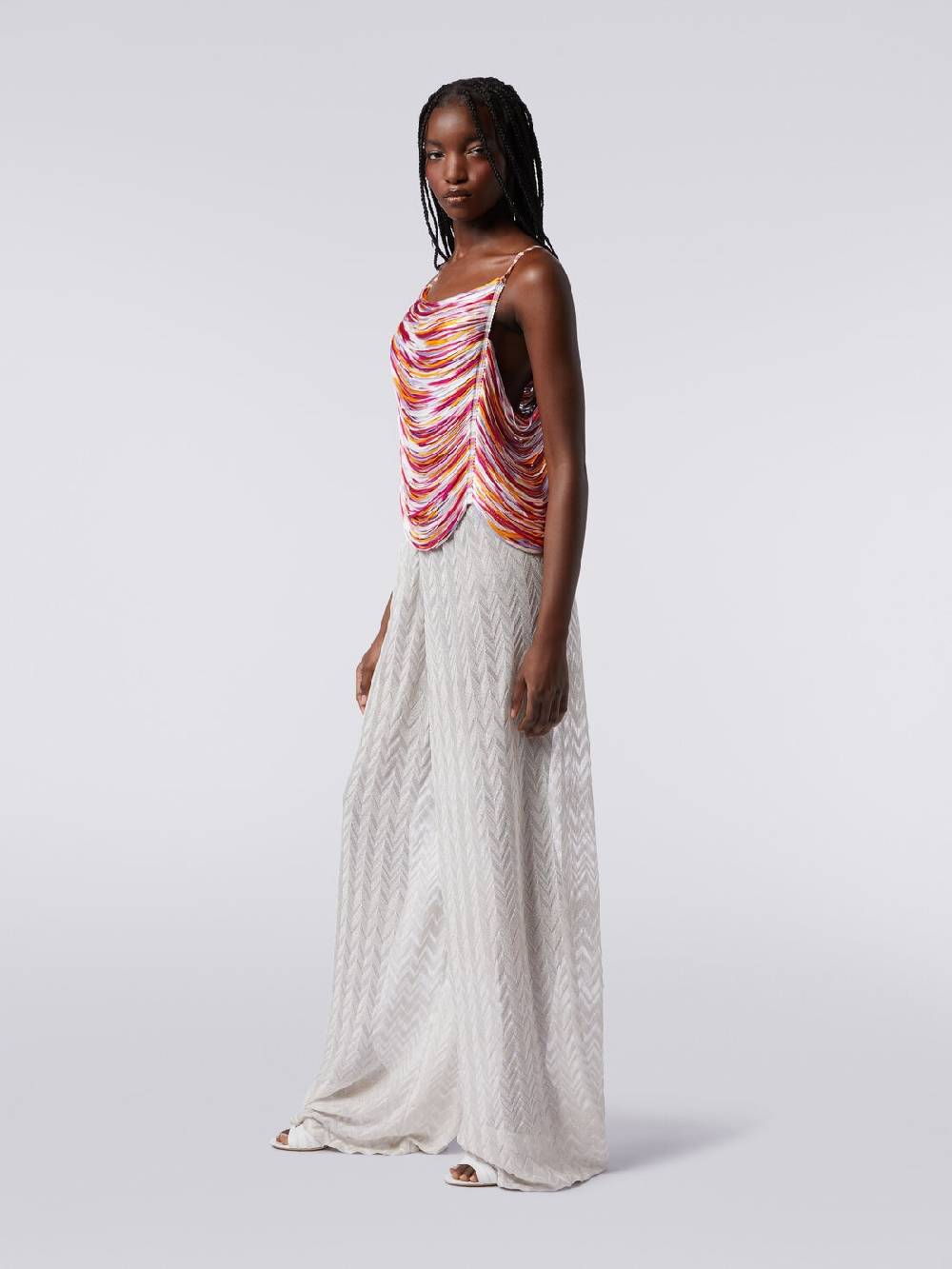 M Missoni Top multifilo in viscosa fiammata In Vendita