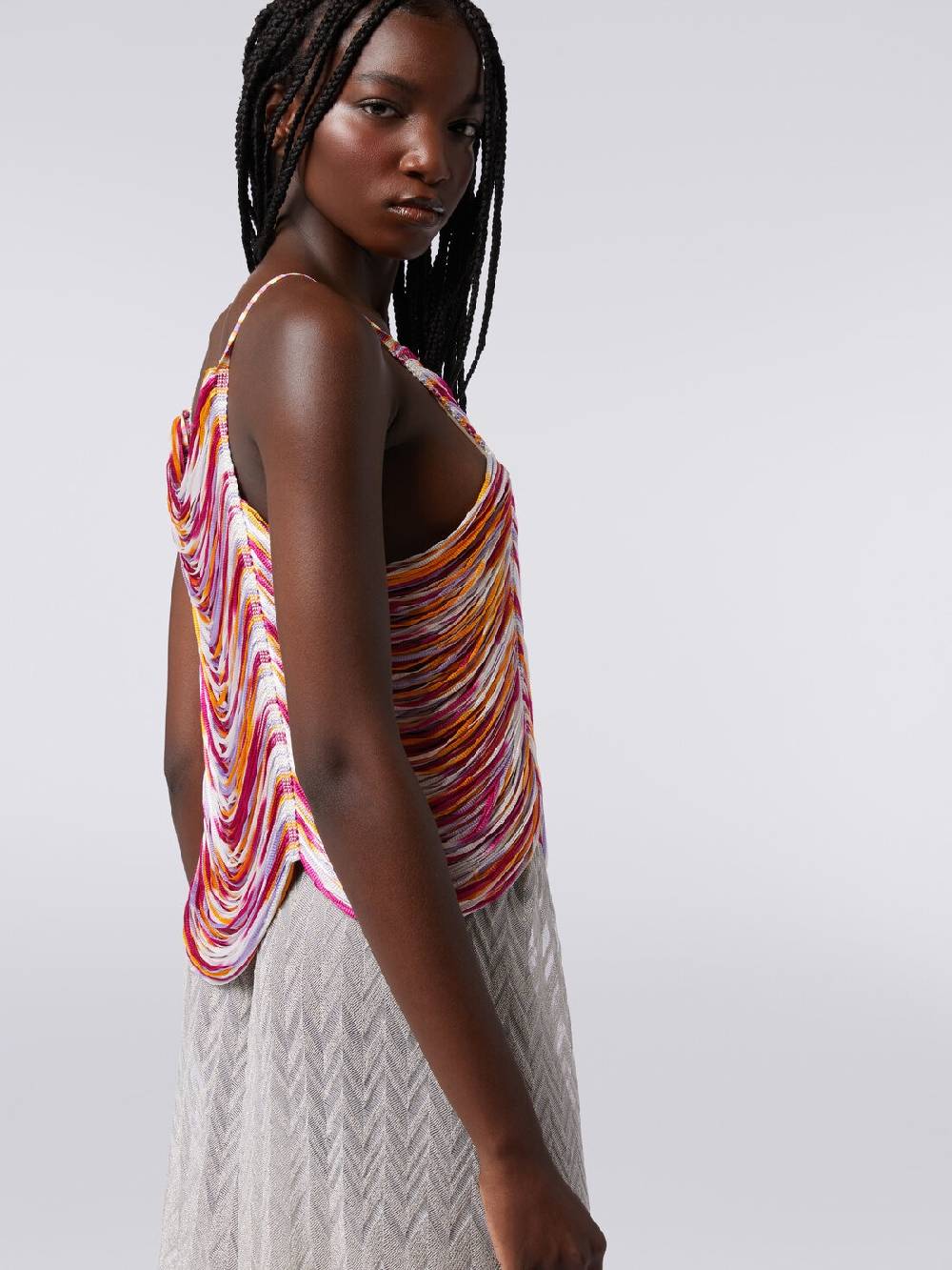 M Missoni Top multifilo in viscosa fiammata In Vendita