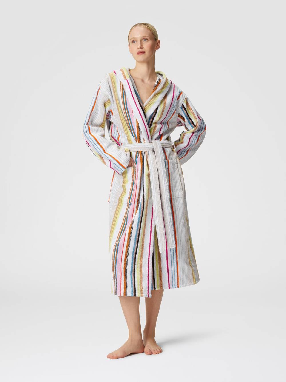 M Missoni Accappatoio Moonshadow in spugna di cotone con lurex