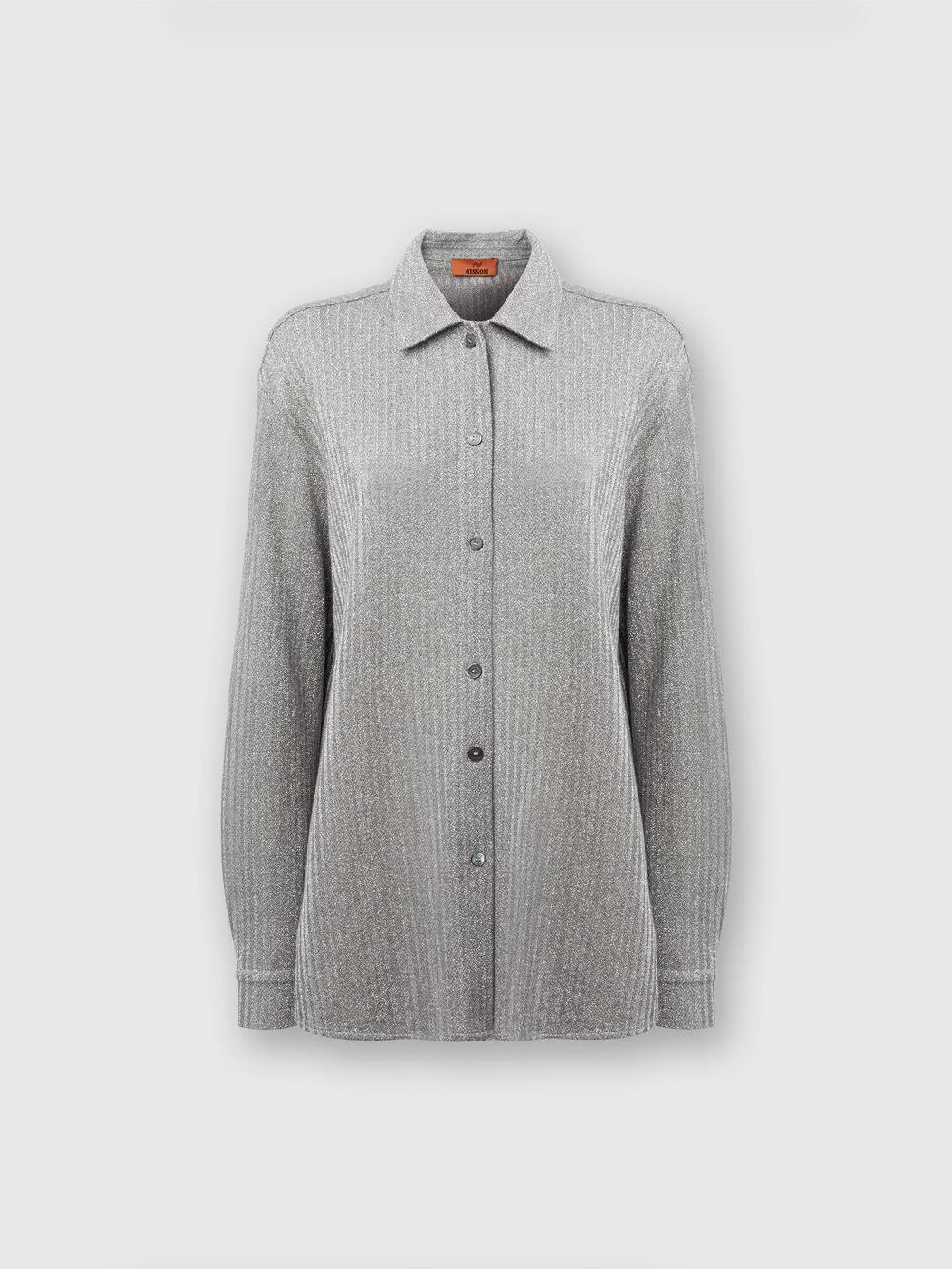 M Missoni Camicia oversize in cotone e viscosa lamé