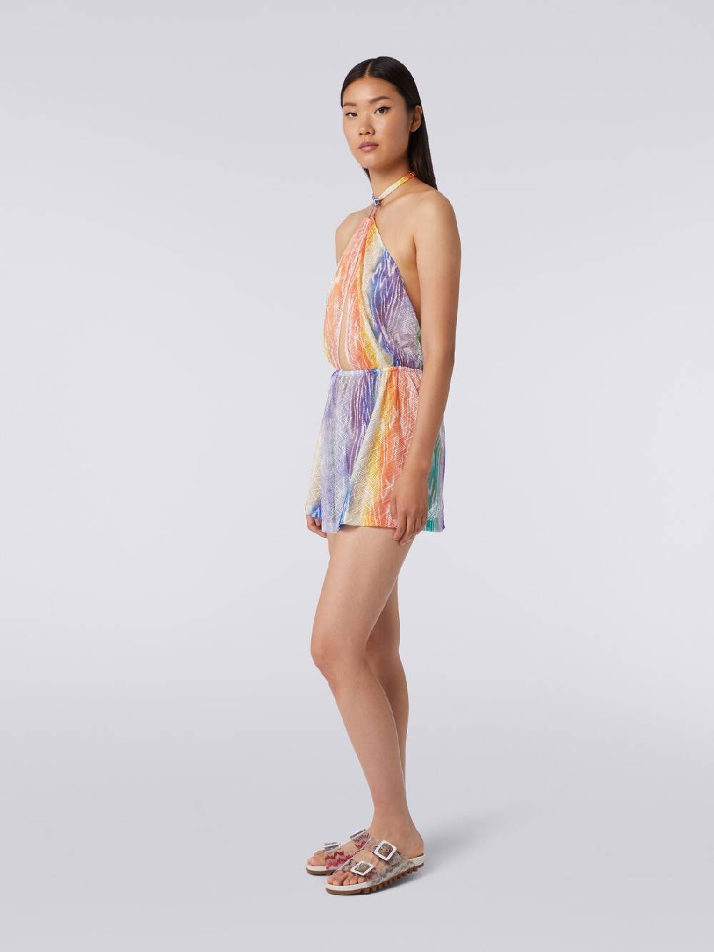 M Missoni Tuta copricostume corta stampa tie-dye Negozio online di fabbrica