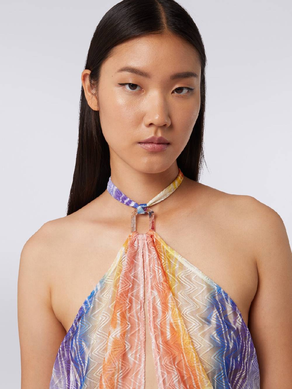 M Missoni Tuta copricostume corta stampa tie-dye Negozio online di fabbrica