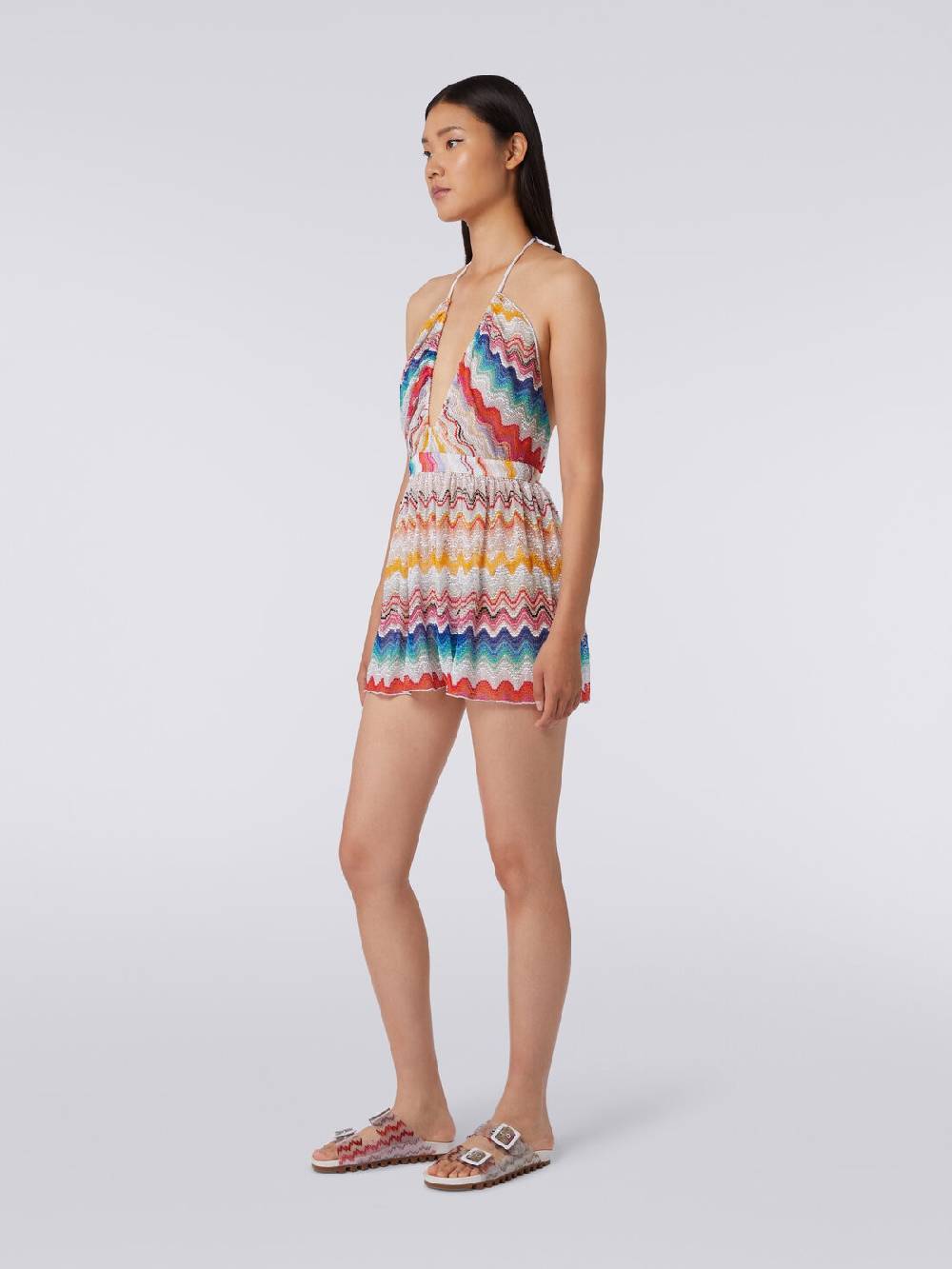 M Missoni Tuta shorts motivo onda con lurex Flash Sale