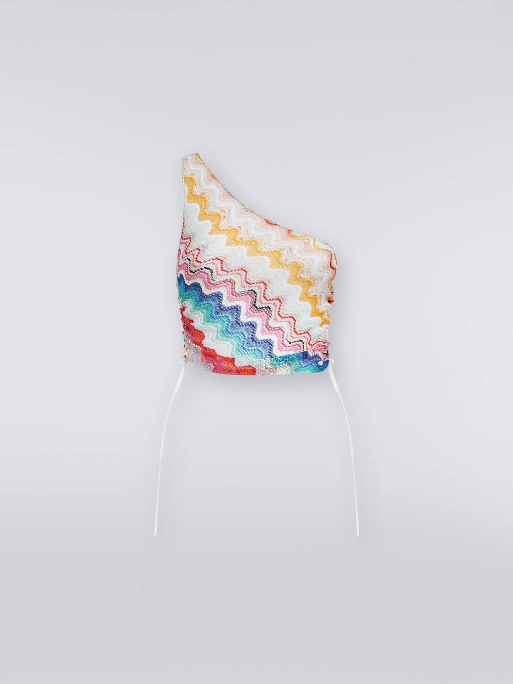 M Missoni Top monospalla motivo onda con lurex Shopping online